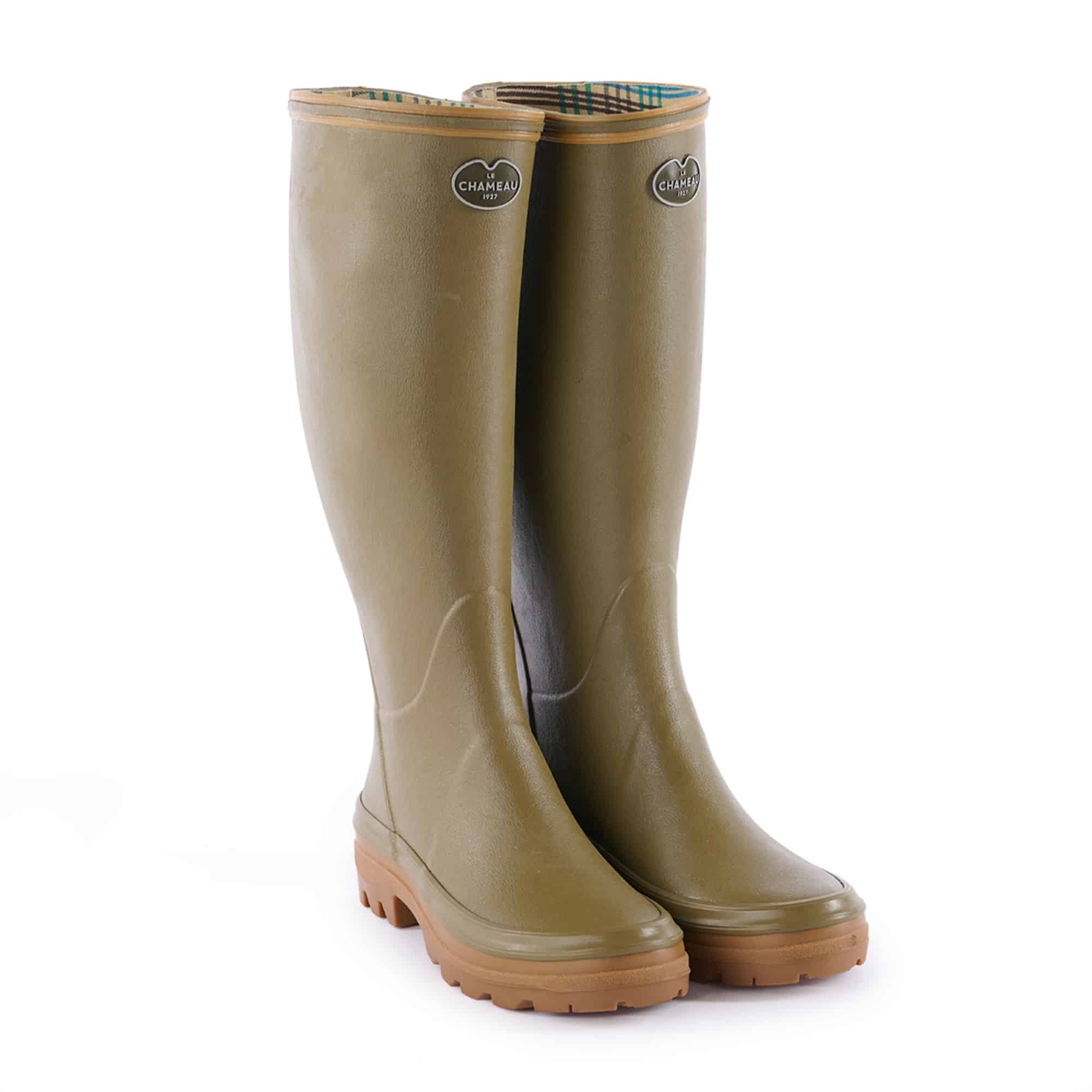 Giverny Jersey Lined Boot – Vert Vierzon