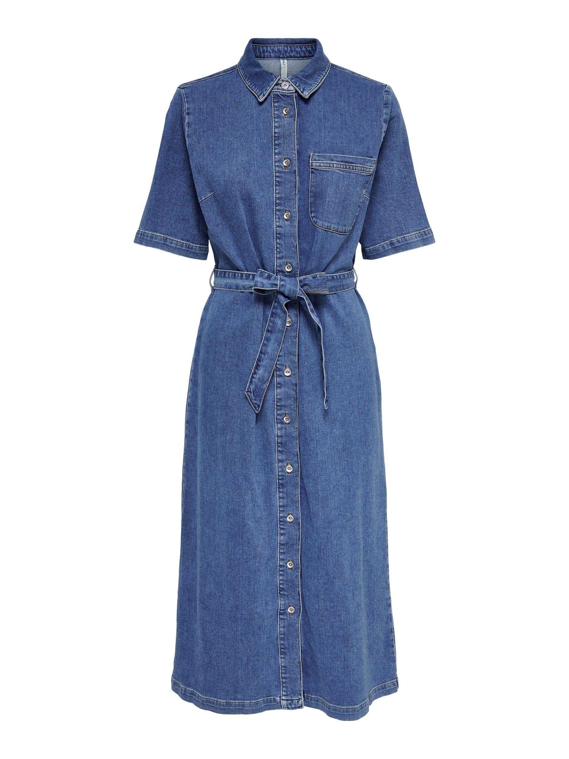 Luna dress – Medium Blue Denim