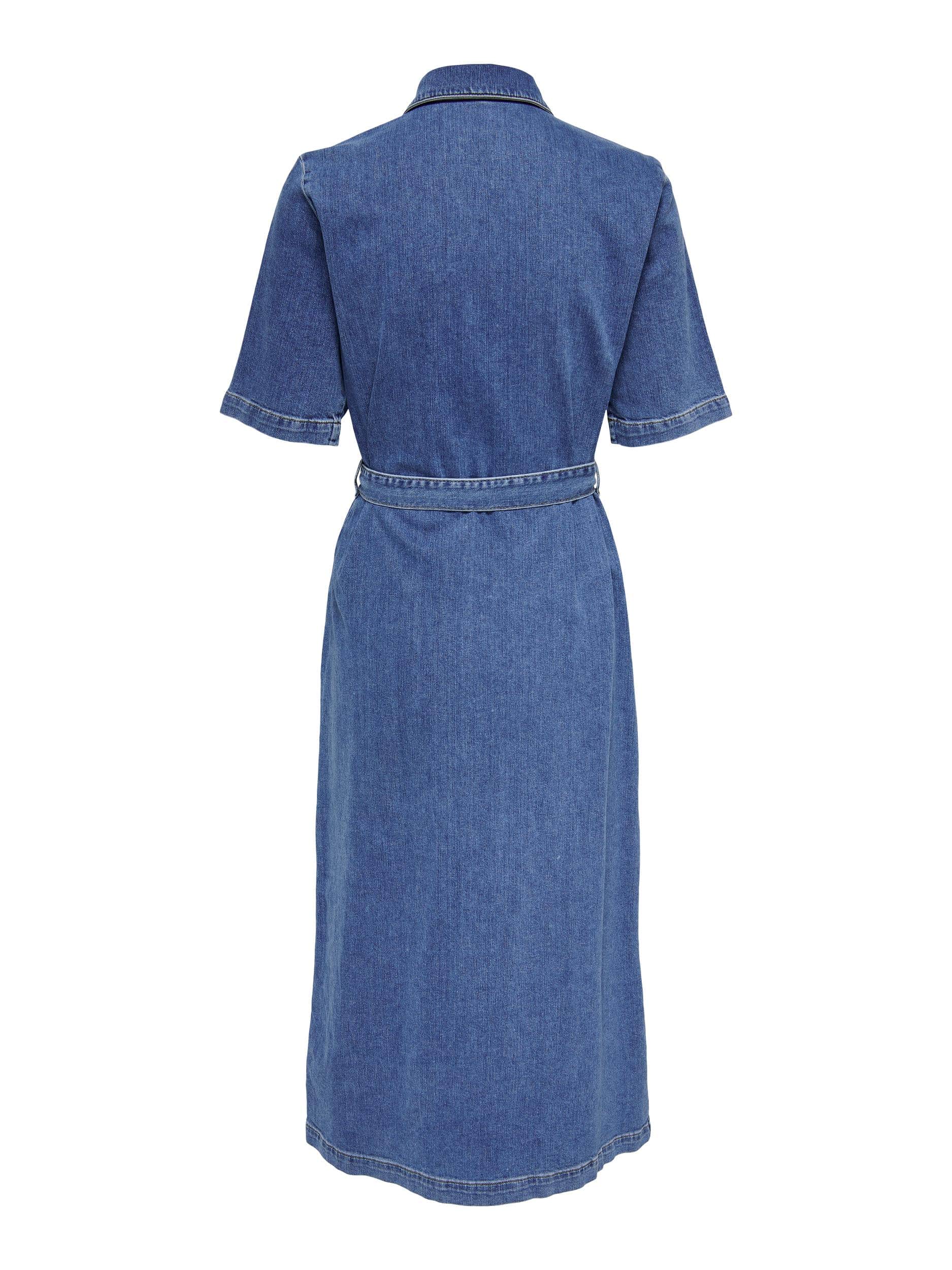 Luna dress – Medium Blue Denim