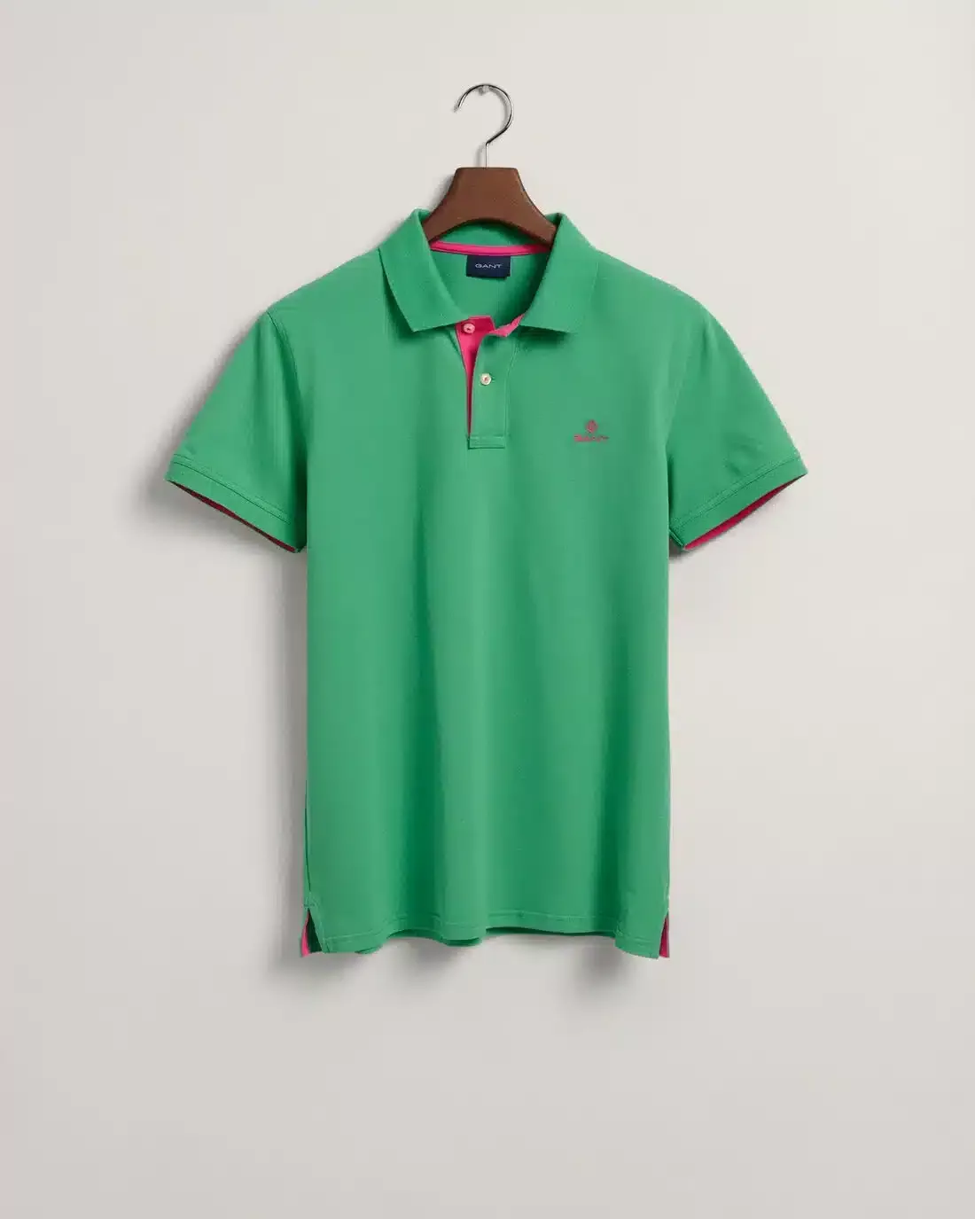 Collar Piqué Polo Shirt – Mid Green