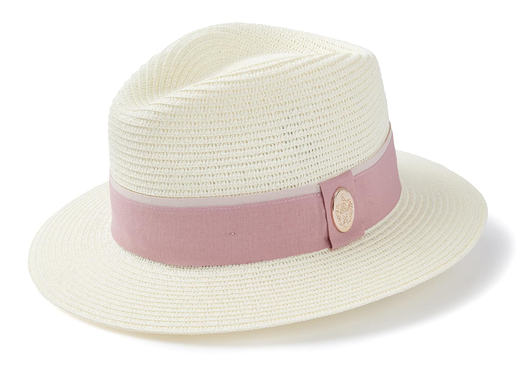 Orford Fedora Dusky Pink Ribbon