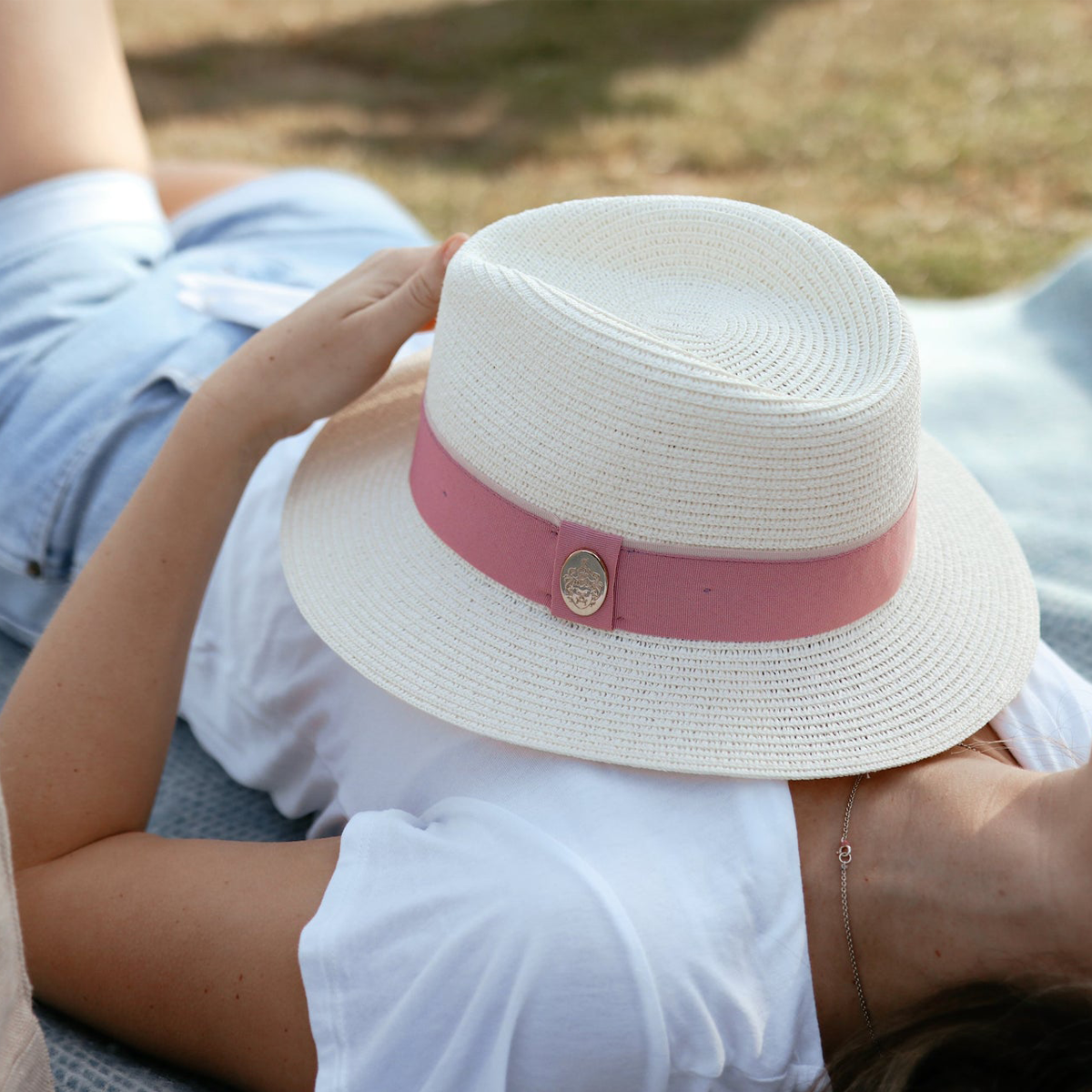 Orford Fedora – Dusky Pink Ribbon