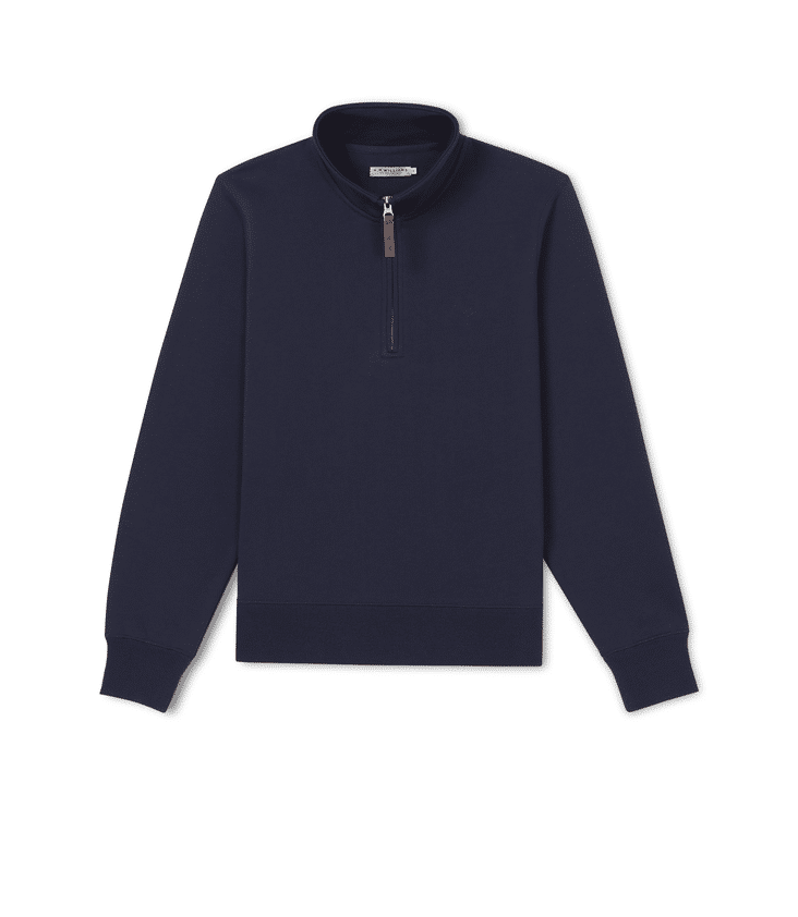 Trickett zip neck sweatshirt – Navy