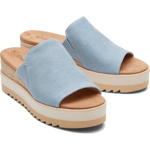 Diana Mule – Pastel Blue Washed Denim