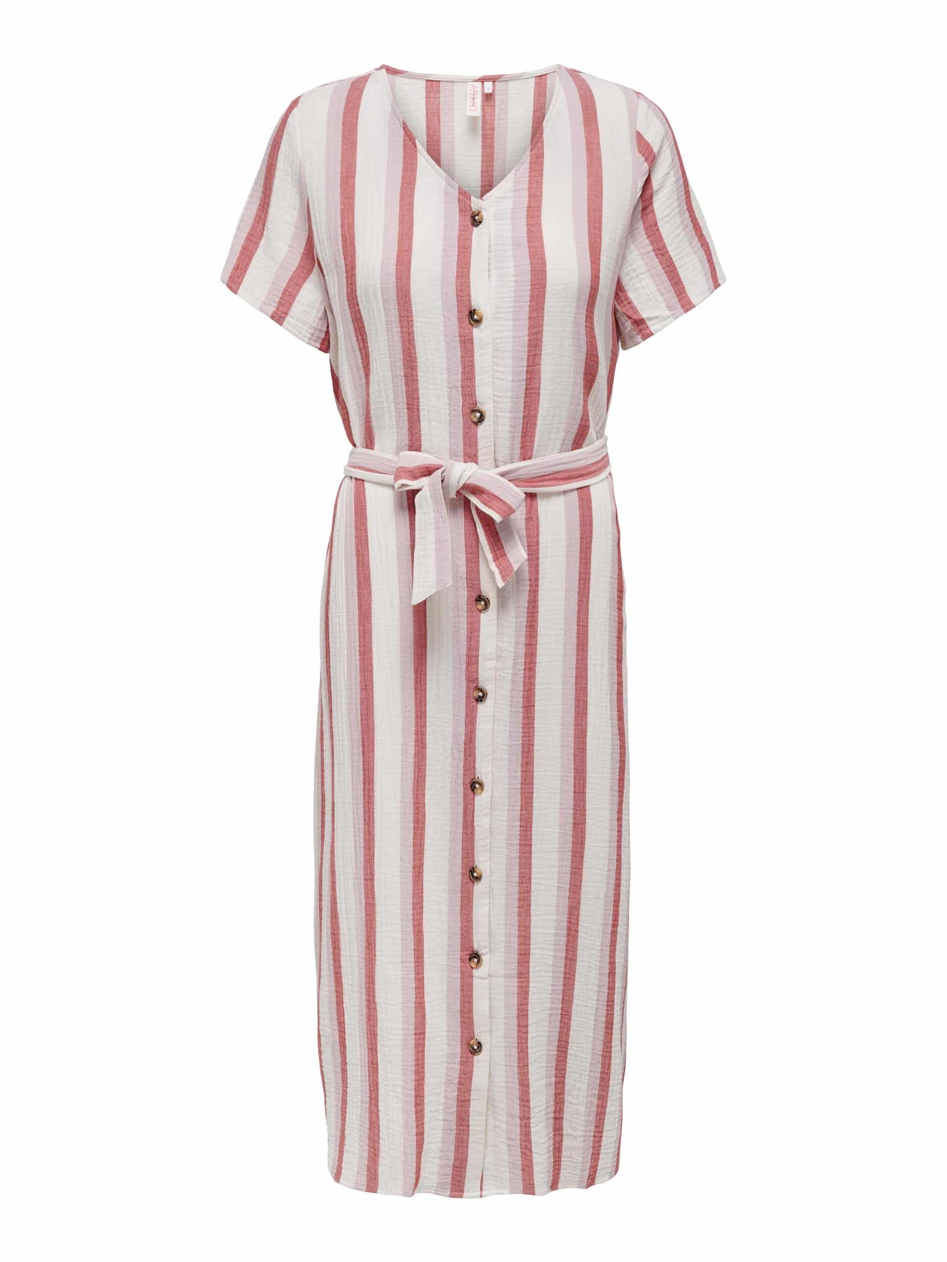 Thyra Dress in Cloud Dancer/Rose