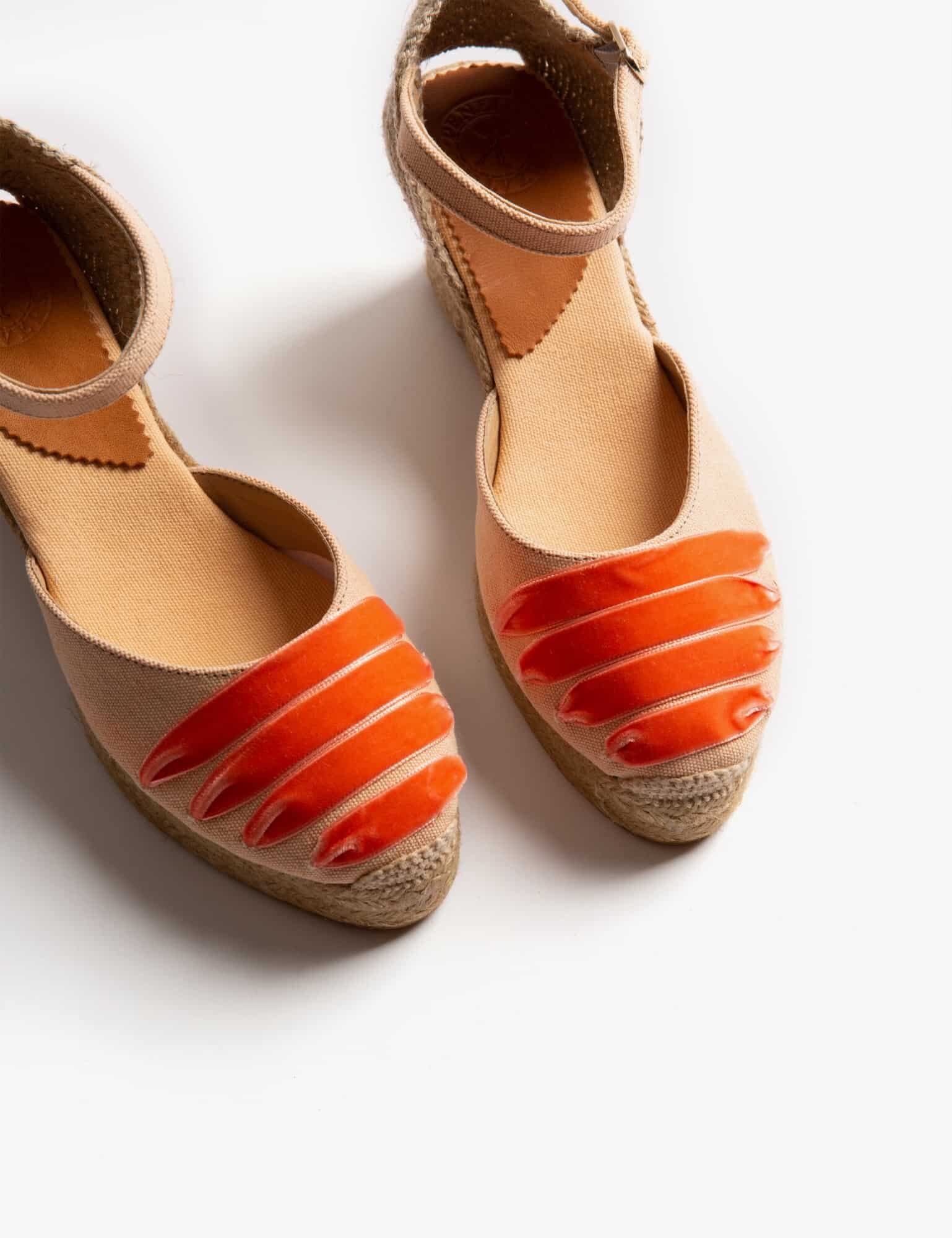 Mary Jane Dali Espadrille – Apricot