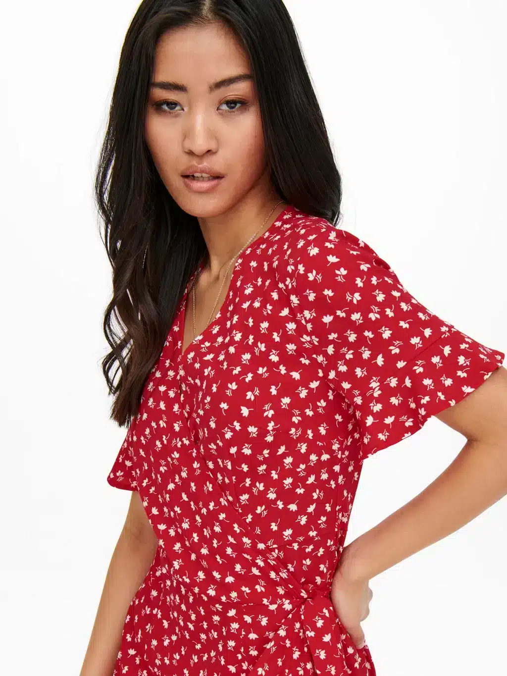 OLIVIA DRESS -MARS RED
