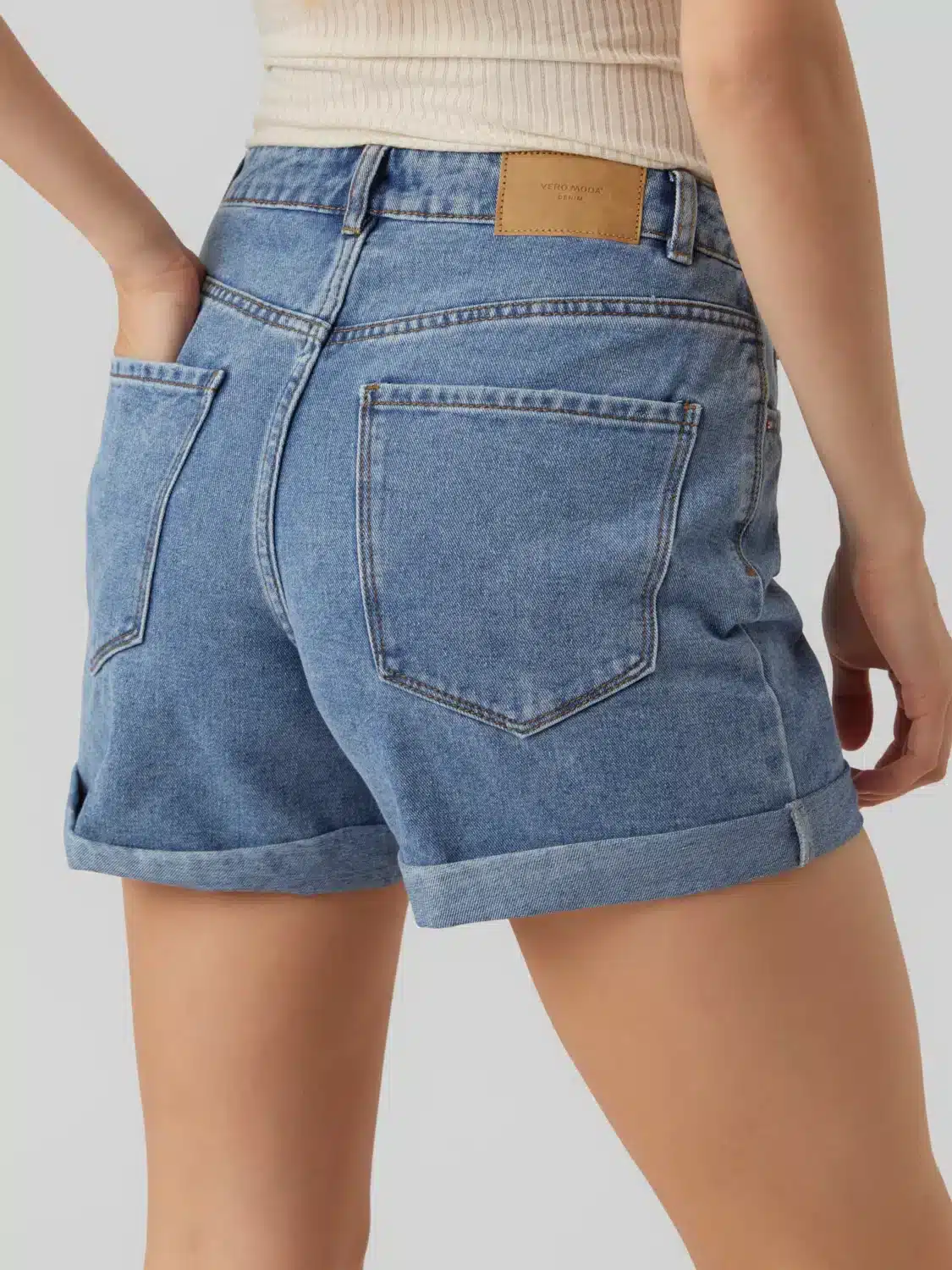 Zuri Shorts – Medium Blue Denim