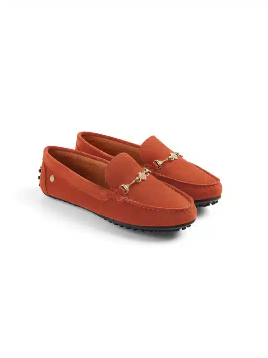 The Trinity Driving Shoe – Sunset Orange