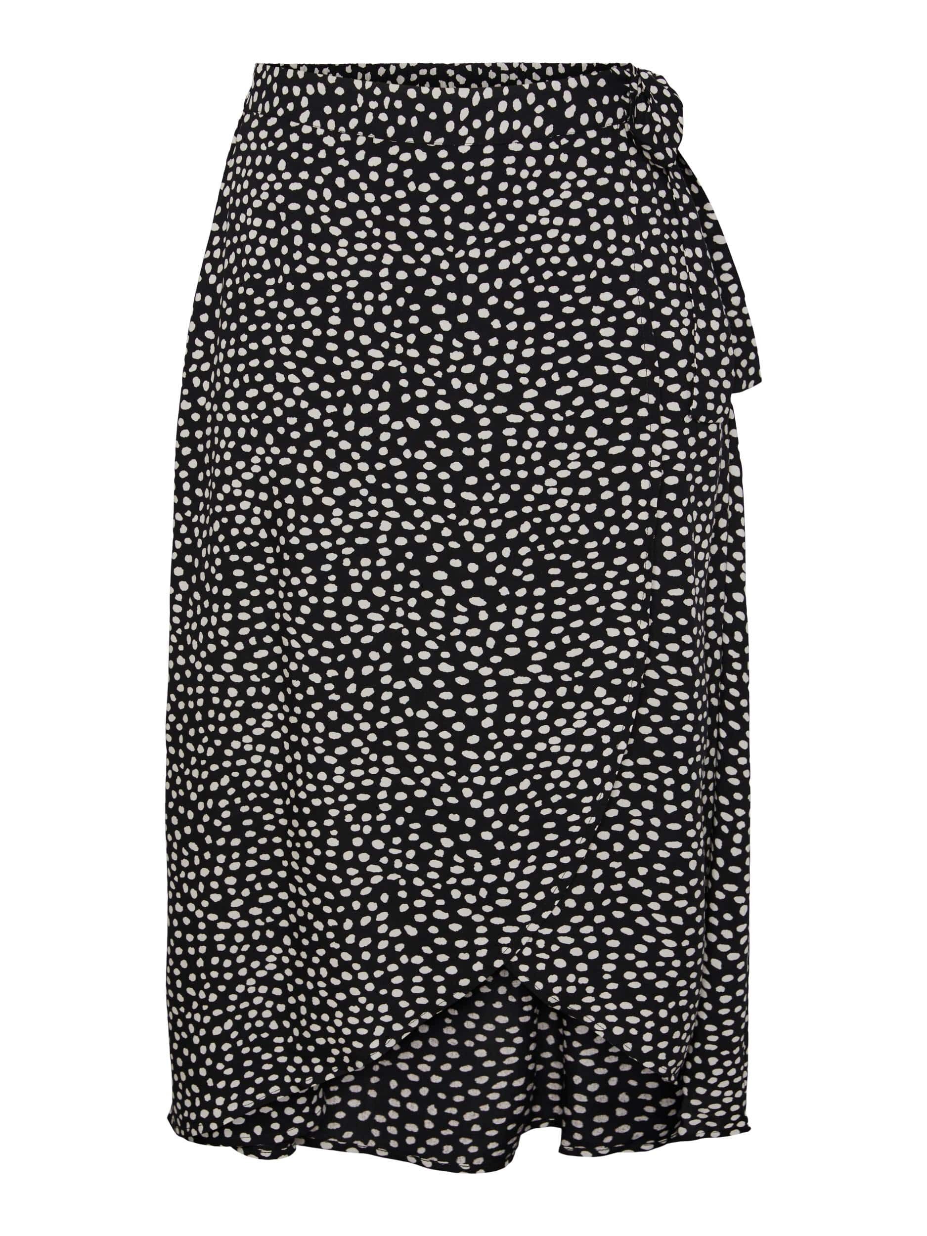 Tala Wrap Skirt – Black Dot