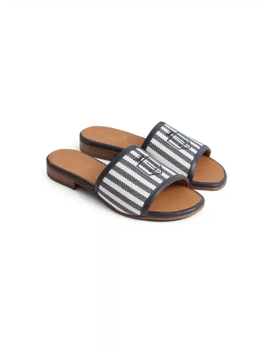 The Heacham Sandal – Navy Stripe