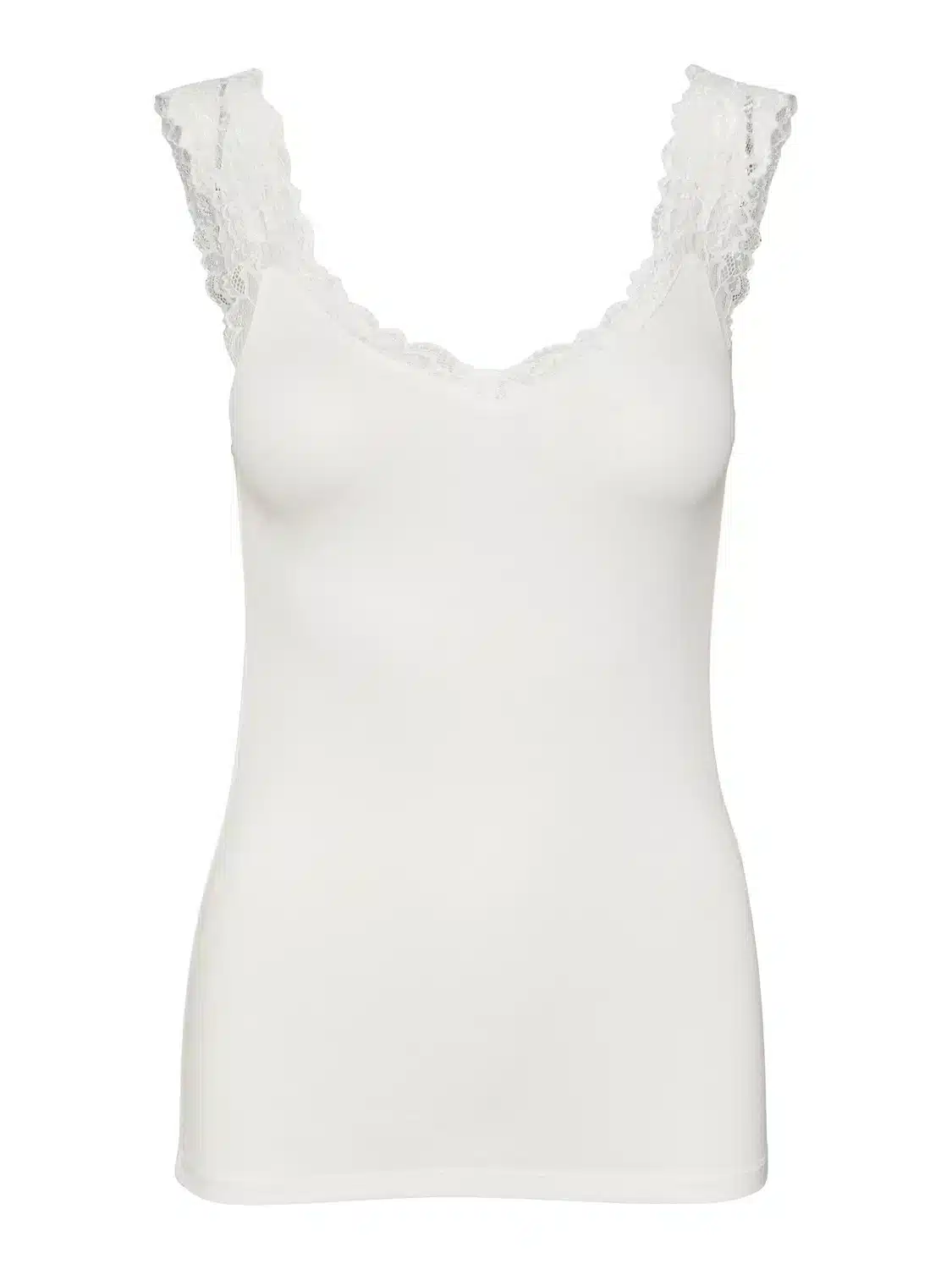Rosa Vest Top – White Lace