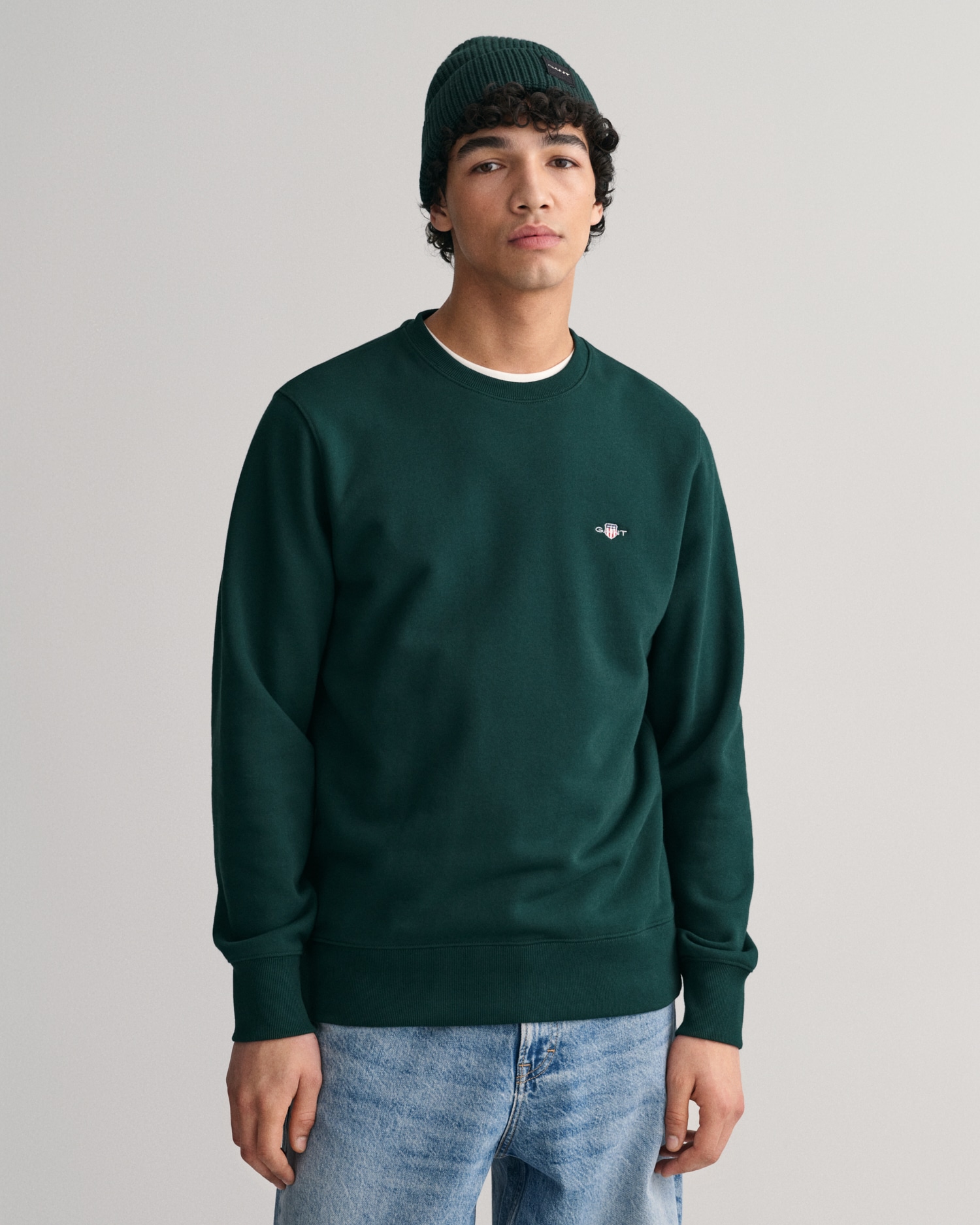 Crew Neck Jumper- Green