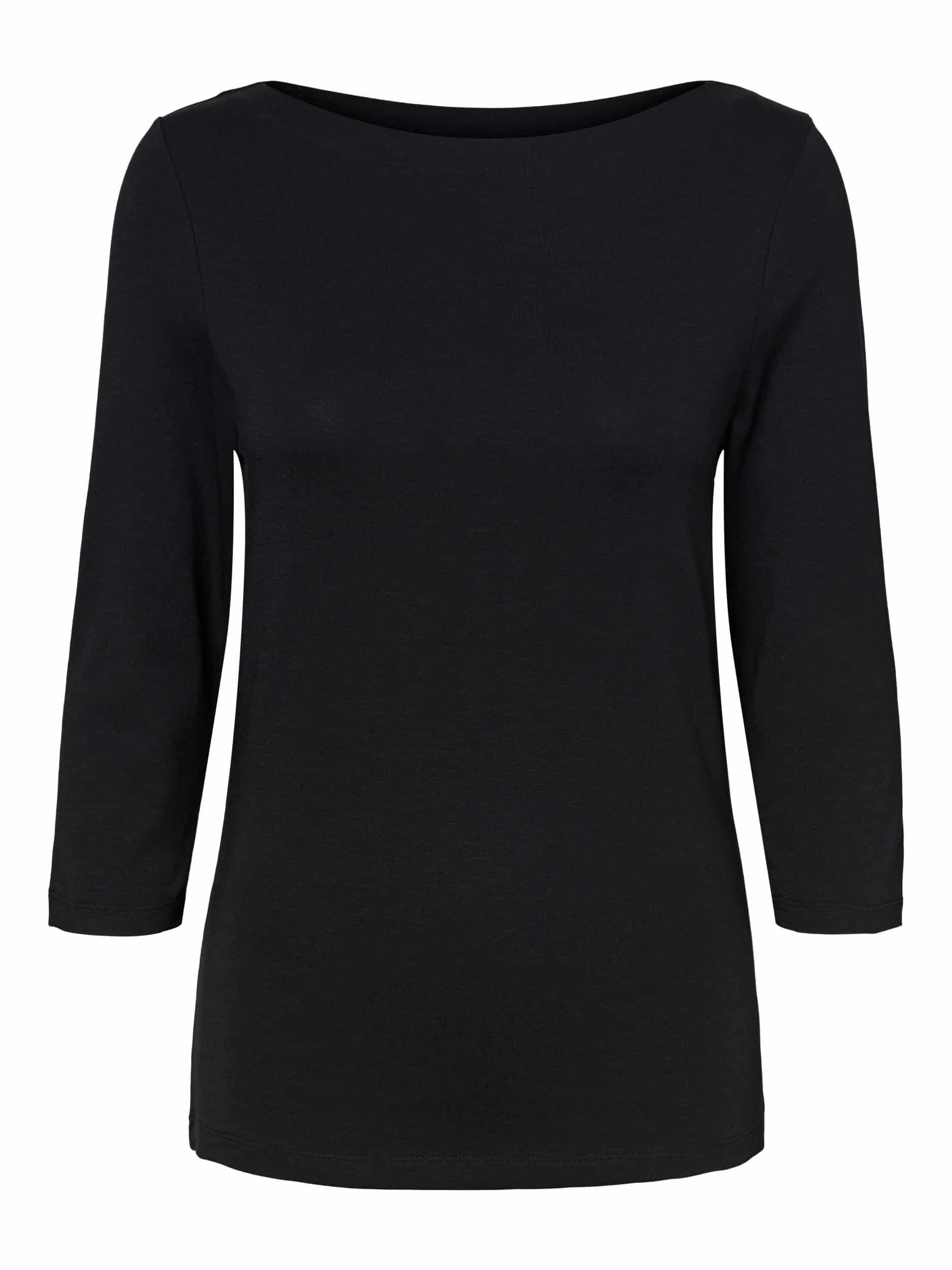 Panda Top 3/4 Sleeve- Black