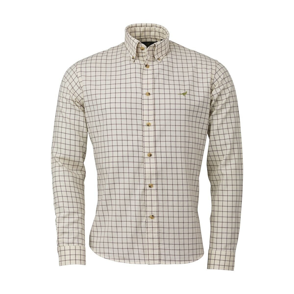 Bart Cotton Wool Shirt – Pink/Brown