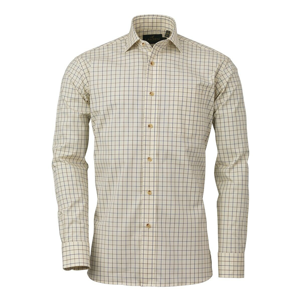 Nick Sporting Stretch Shirt – Brownie/Cornflower