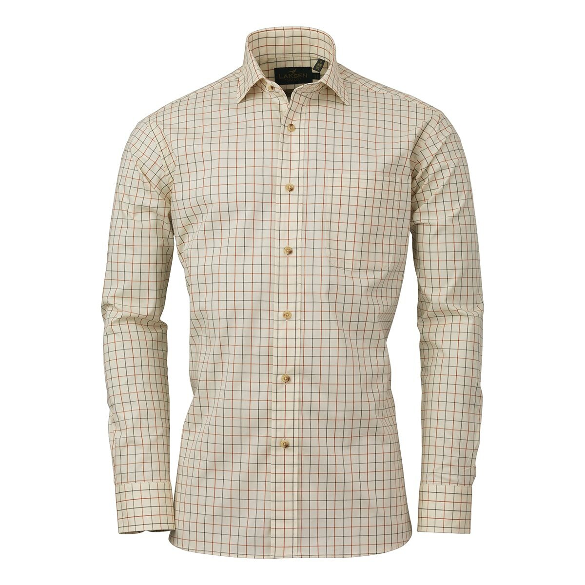 Zac Sporting Stretch Shirt – Burnt Orange/Forest