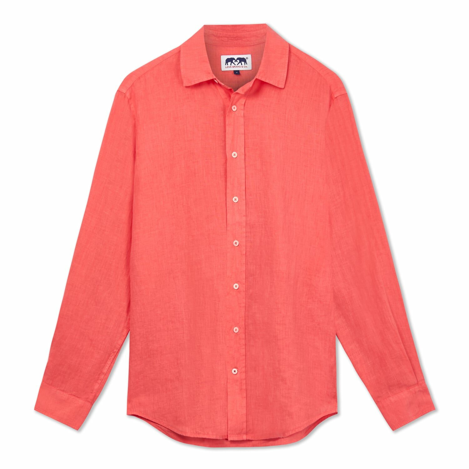 Abaco Linen Shirt – Coral