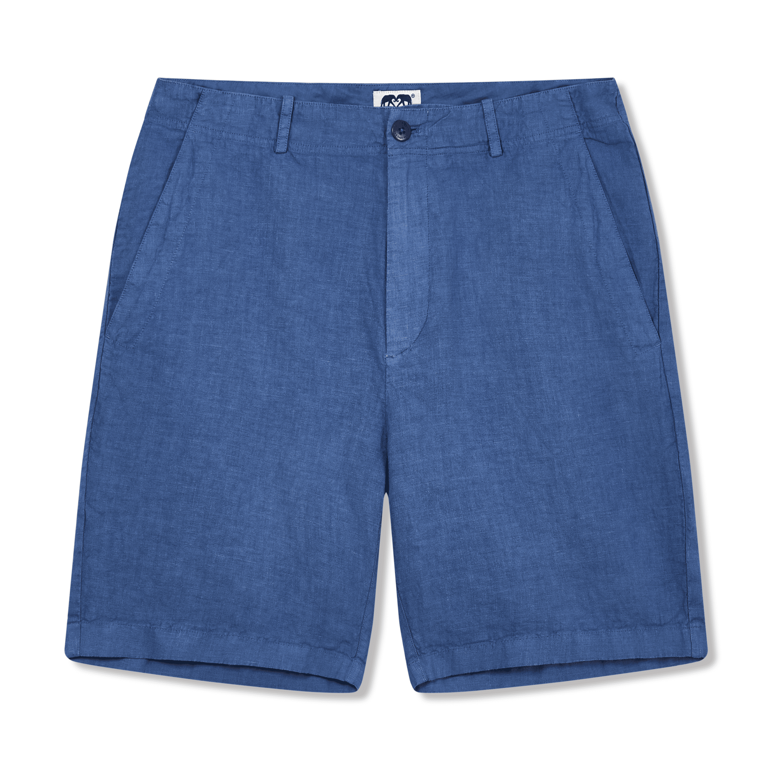 Burrow Linen Shorts – Deep Blue