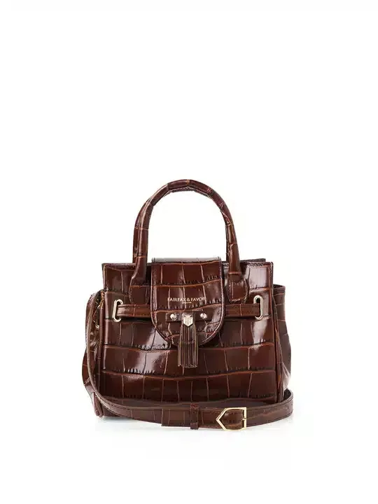 The Windsor Mini Handbag – Conker Leather