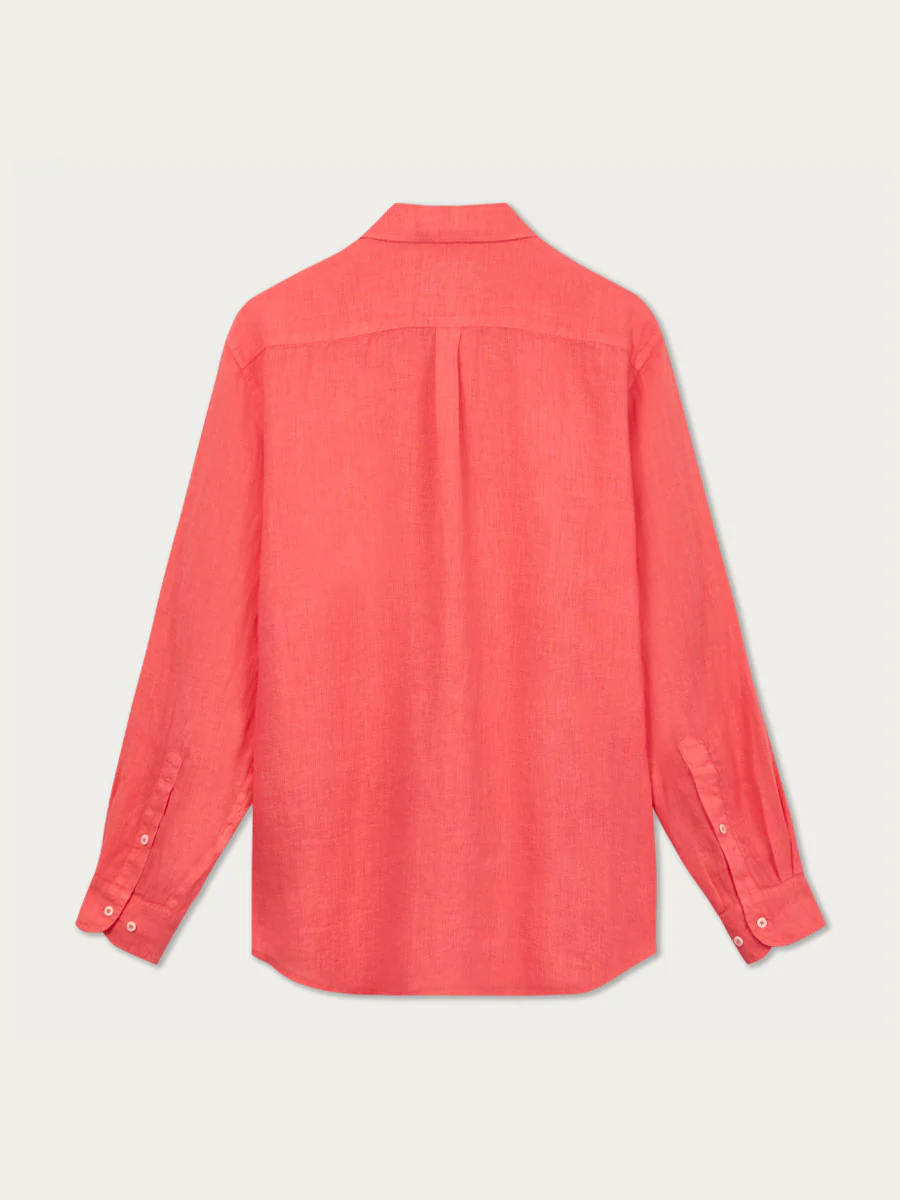 Abaco Linen Shirt – Coral