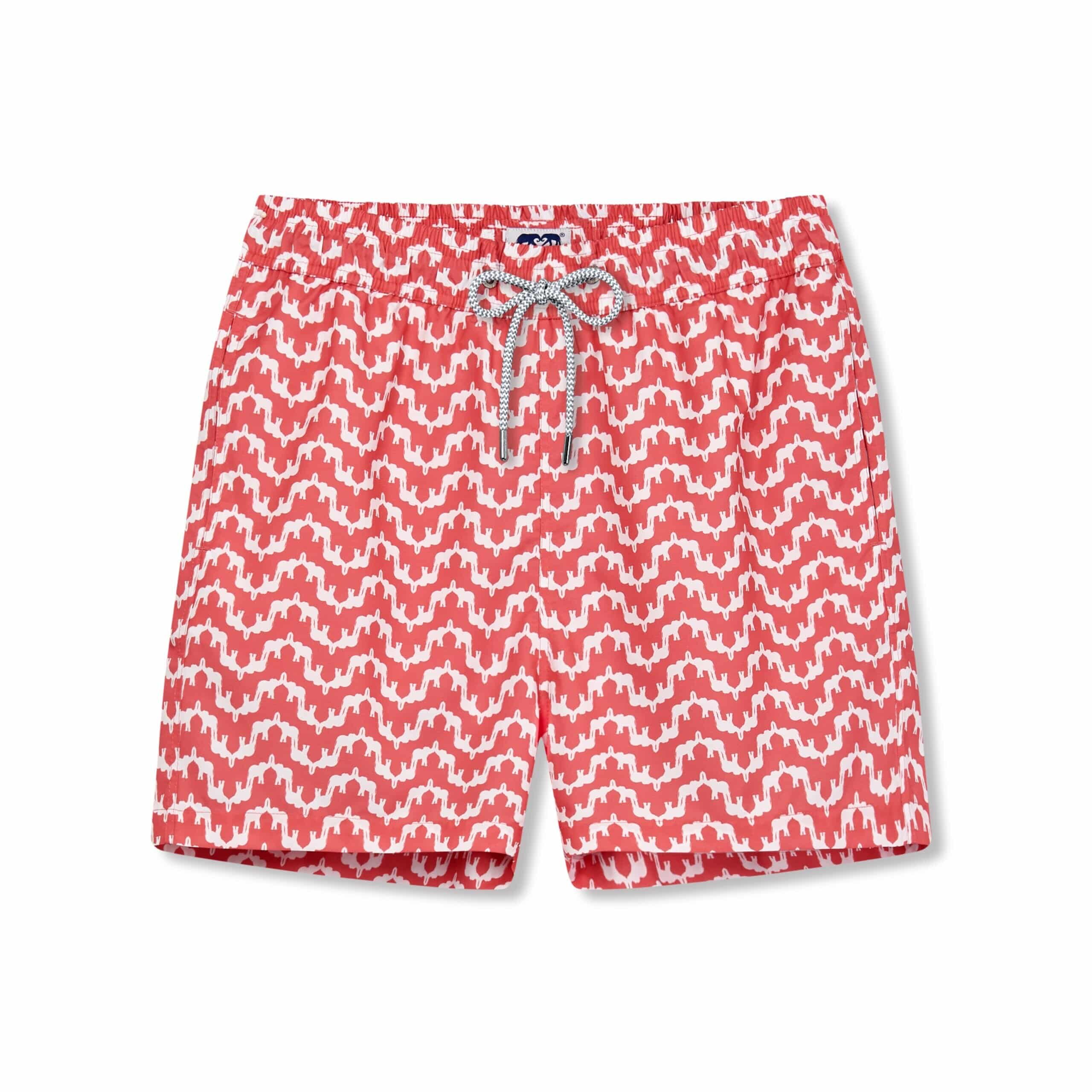 Elephant Swim Shorts -Red