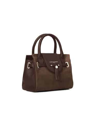The Windsor Mini Handbag – Chocolate Suede