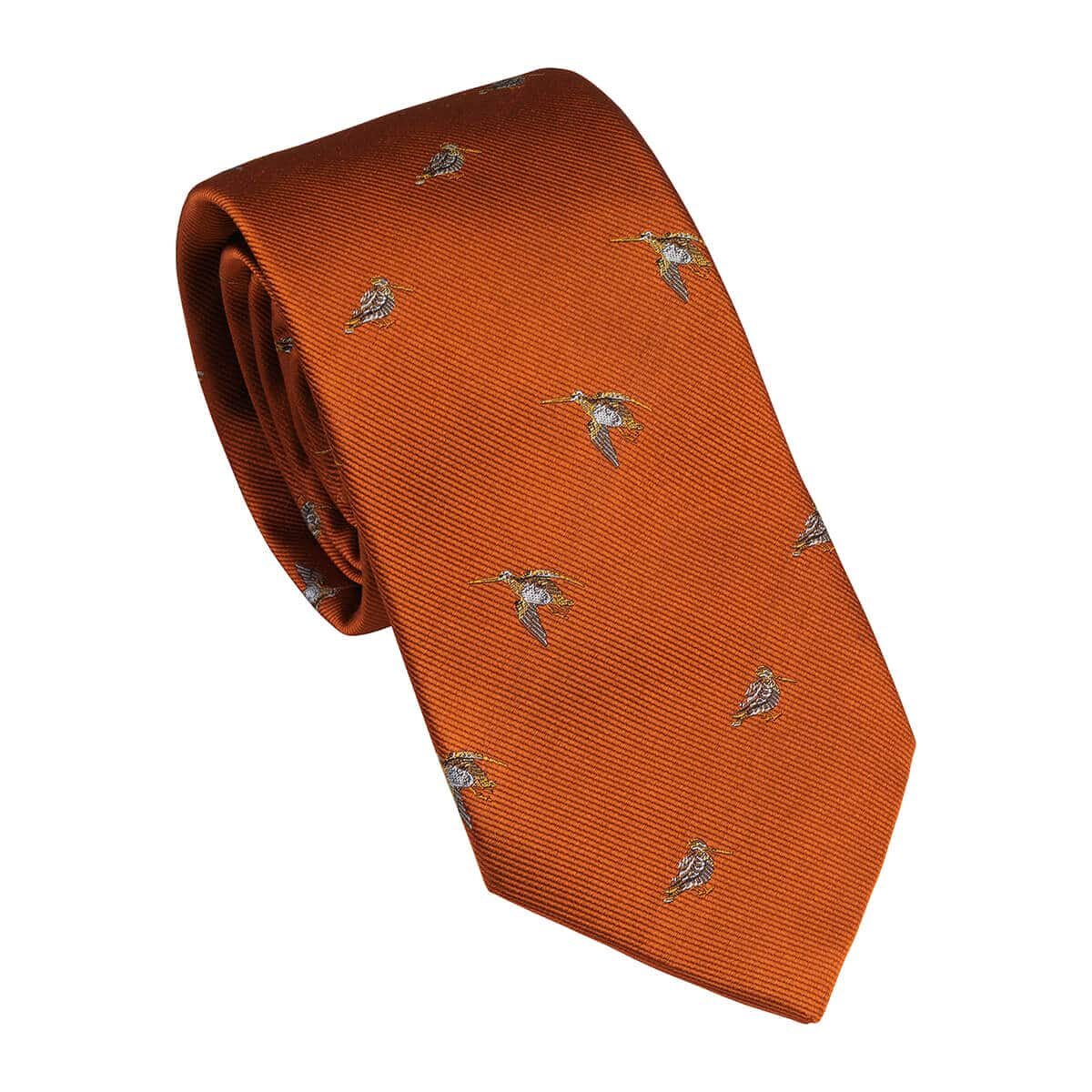 Woodcock Tie – Blood Orange