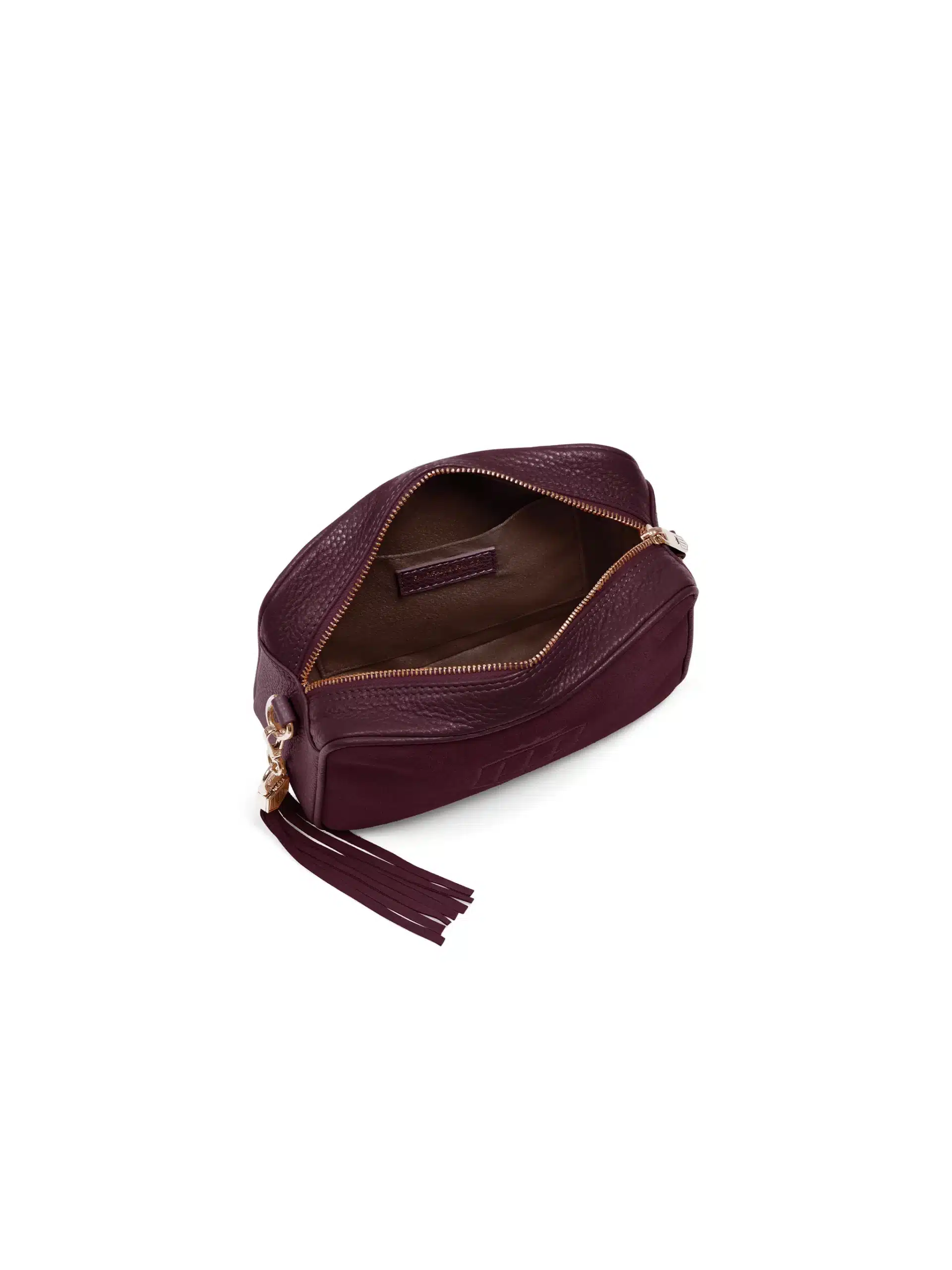 The Finsbury Crossbody Bag – Plum Suede