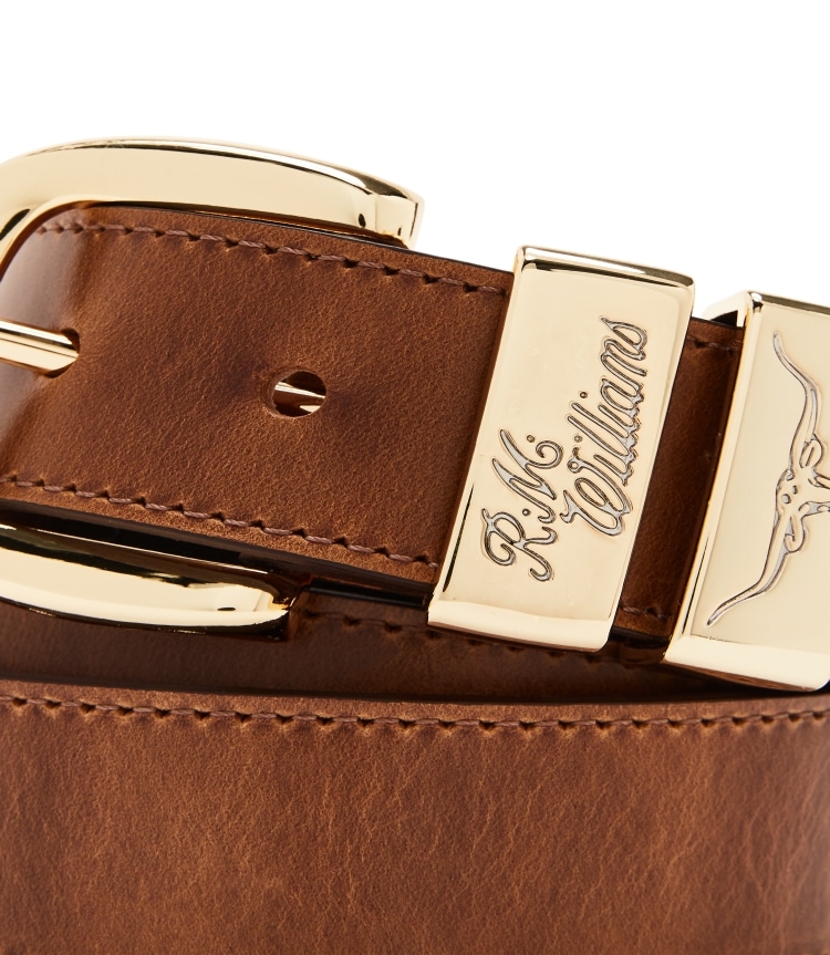 Drover belt in caramel