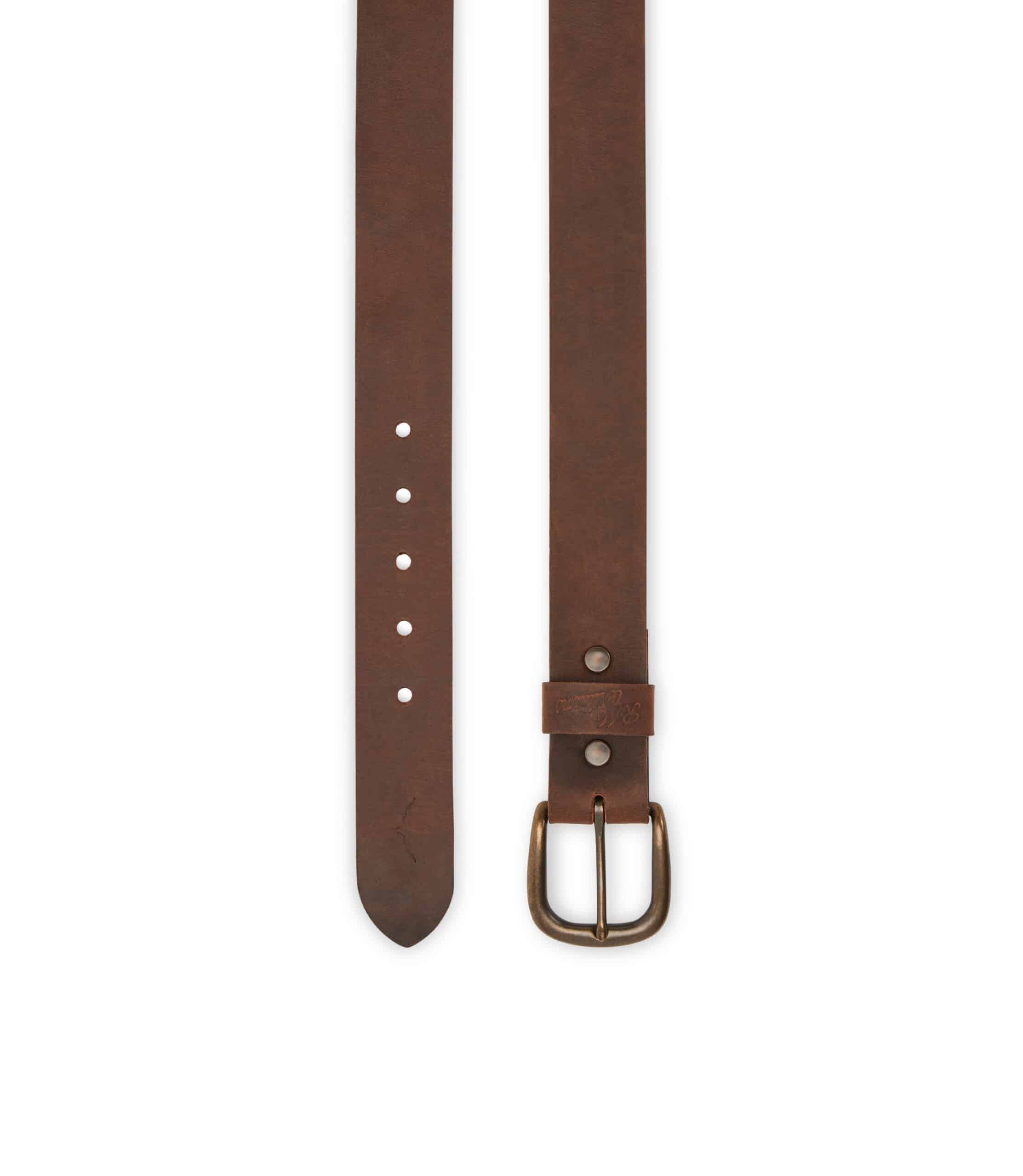 Goodwood belt in bark leather