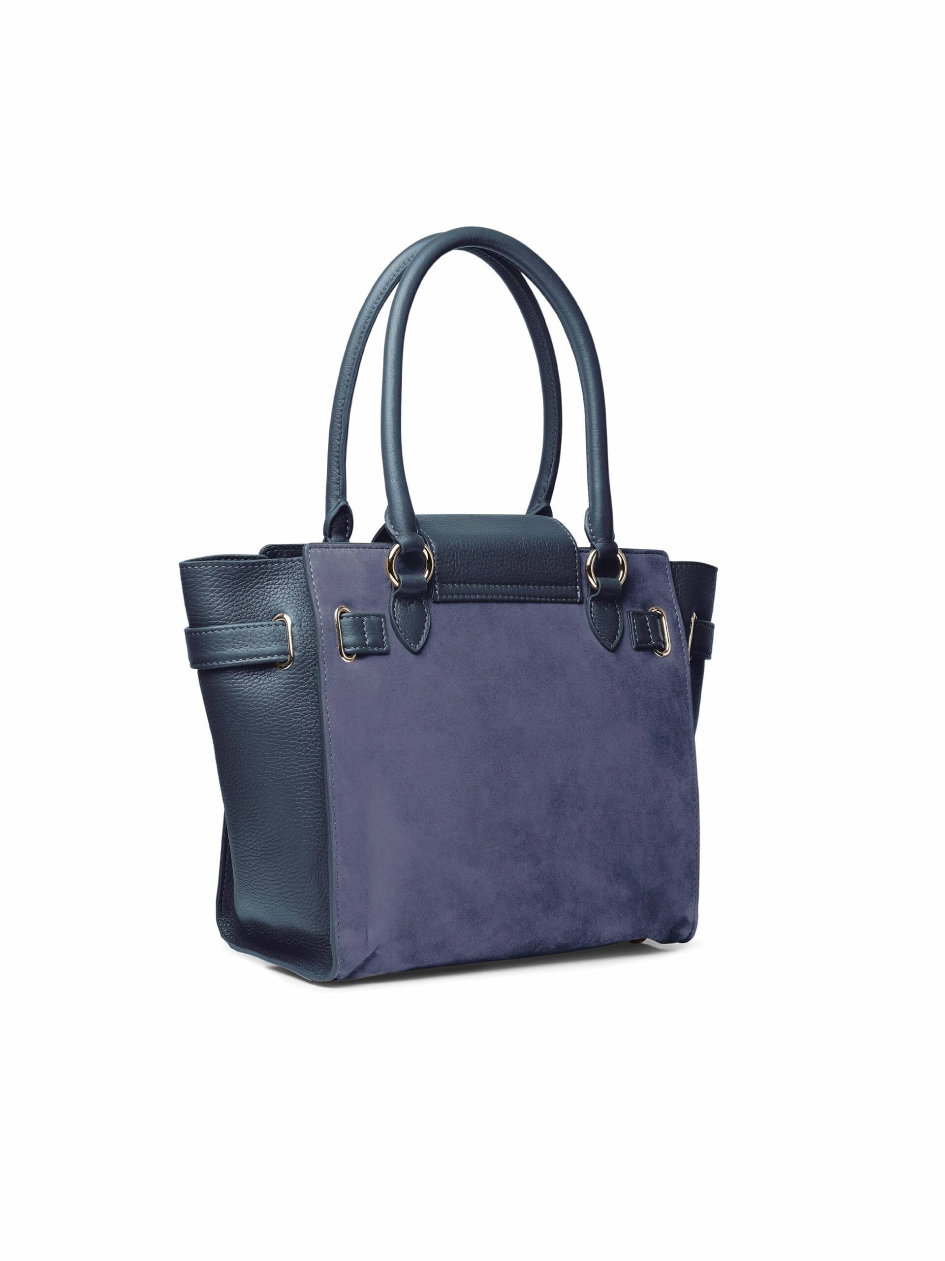 The Windsor Tote – Ink Suede