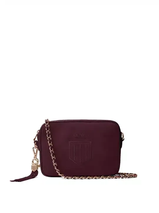 The Finsbury Crossbody Bag – Plum Suede