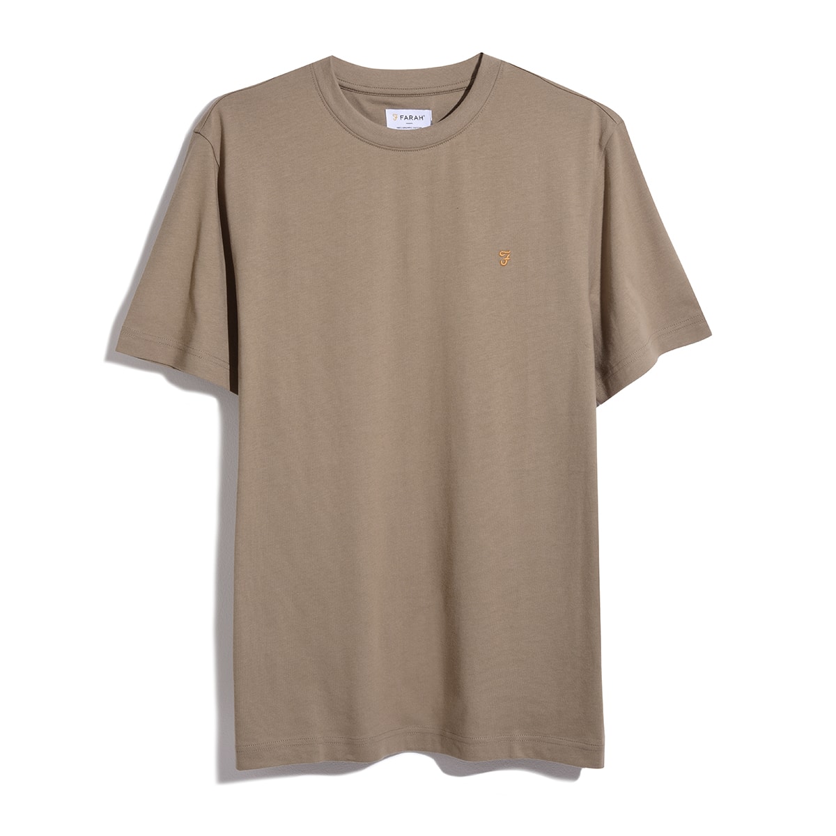 Danny Regular Fit Organic Cotton T-Shirt – Beige