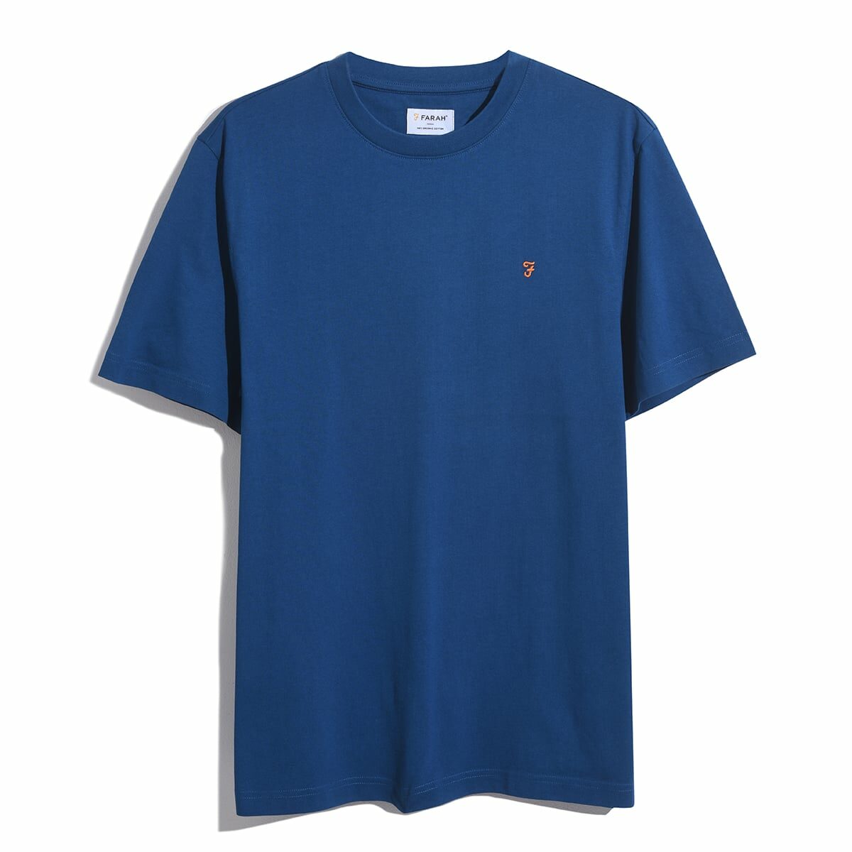 Danny Regular Fit Organic Cotton T-Shirt – Blue Peony