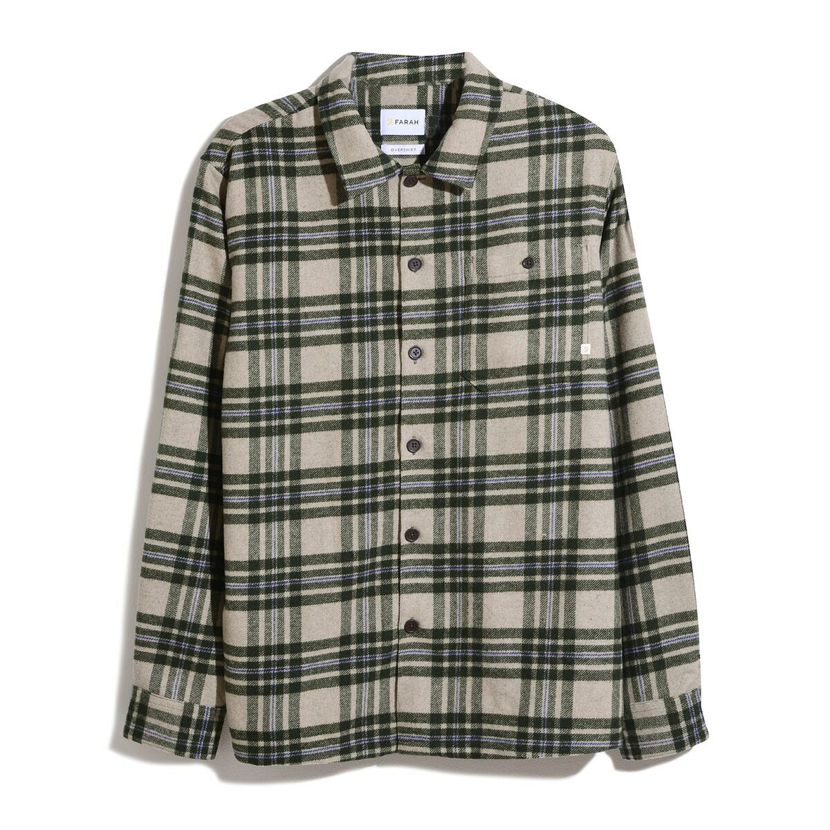 Checked Overshirt – Smokey Brown