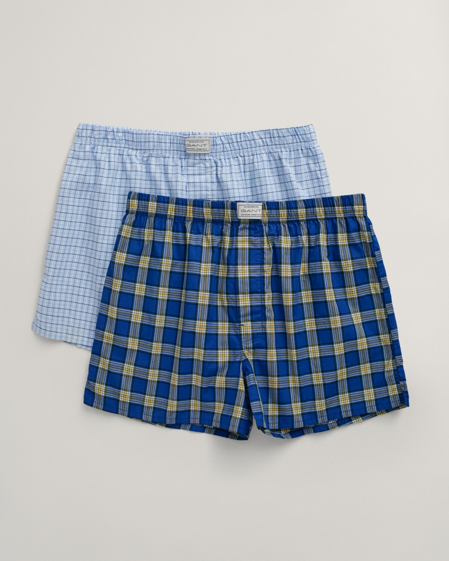 Gant 2 pack boxer shorts in capri blue
