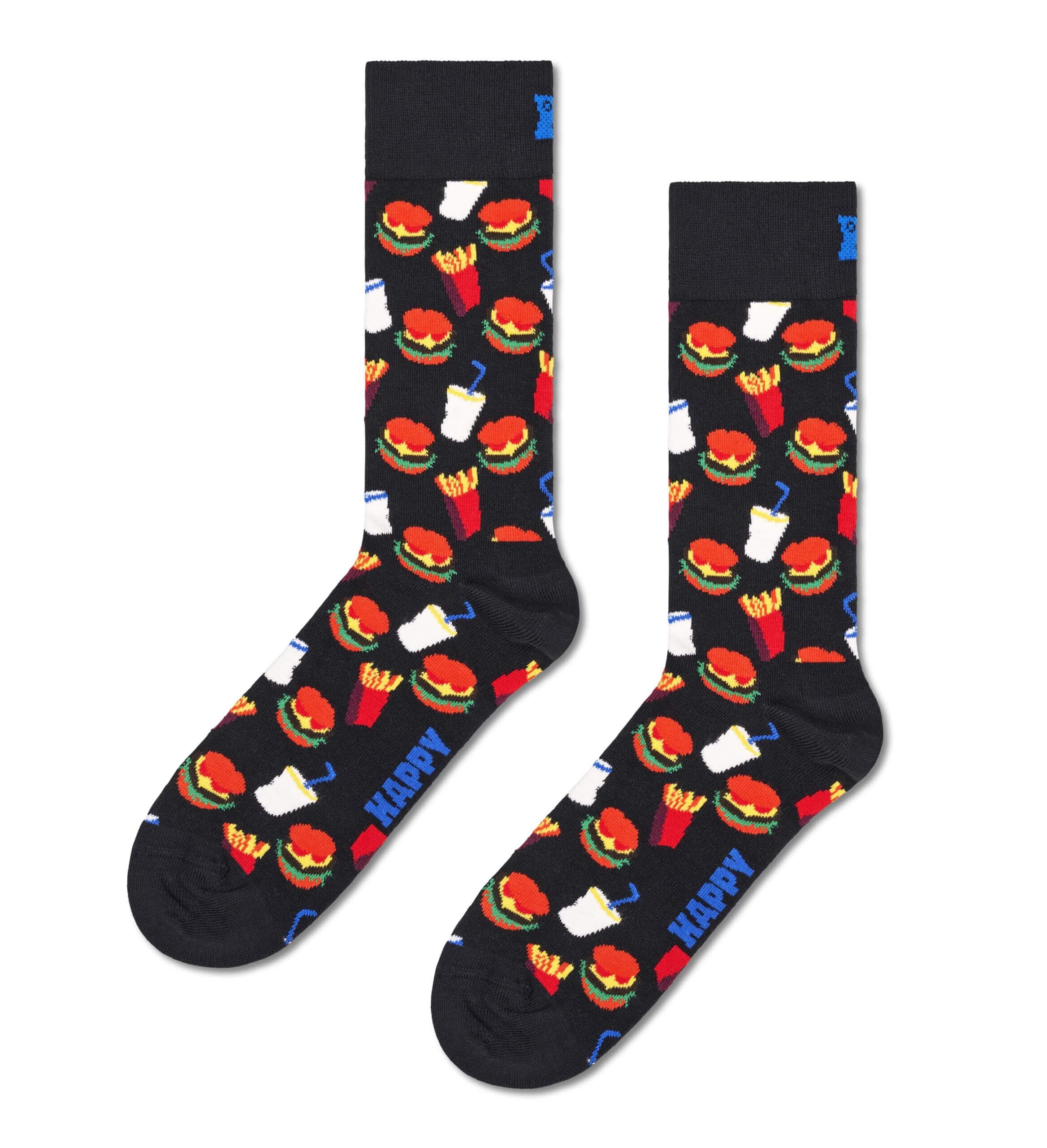 Hamburger Socks – Black