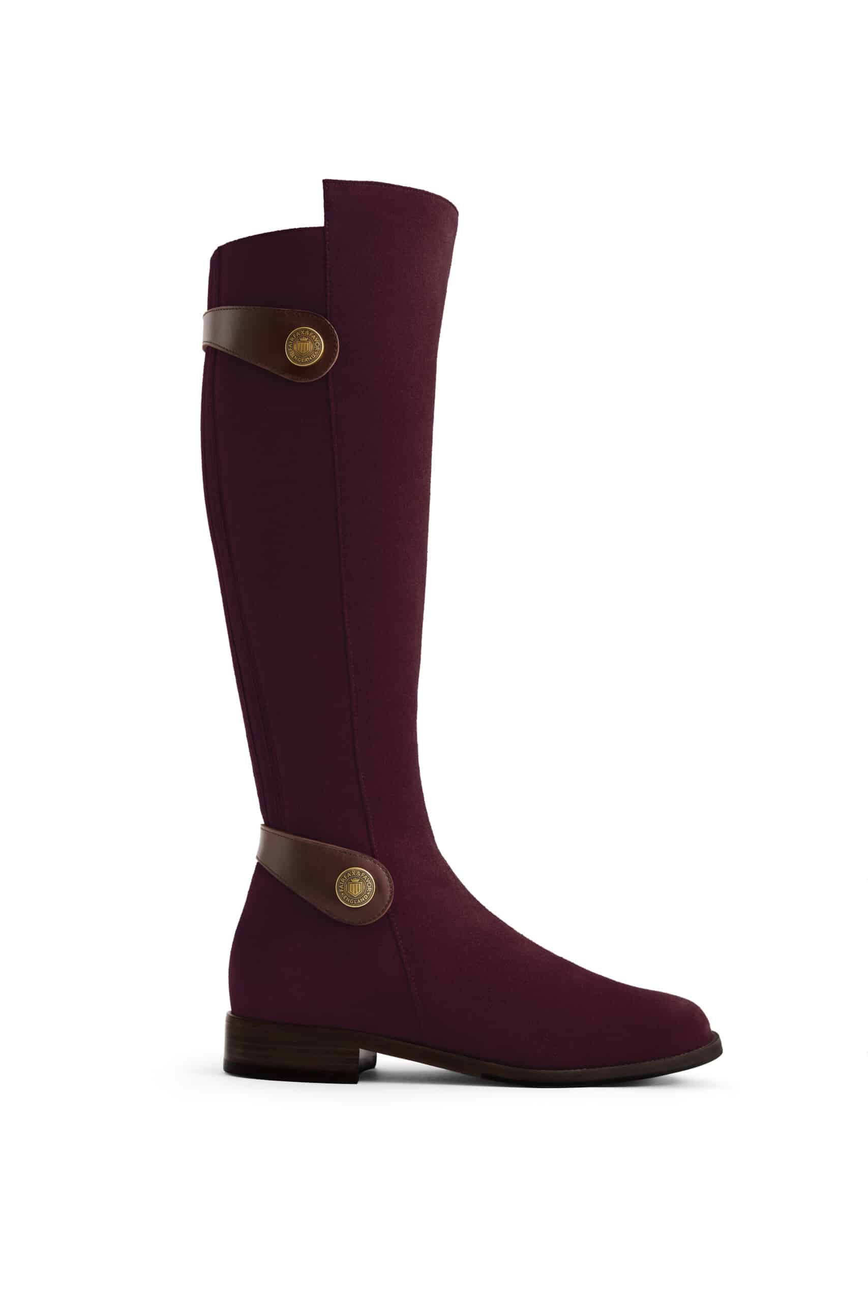 Flat Upton – Plum Suede