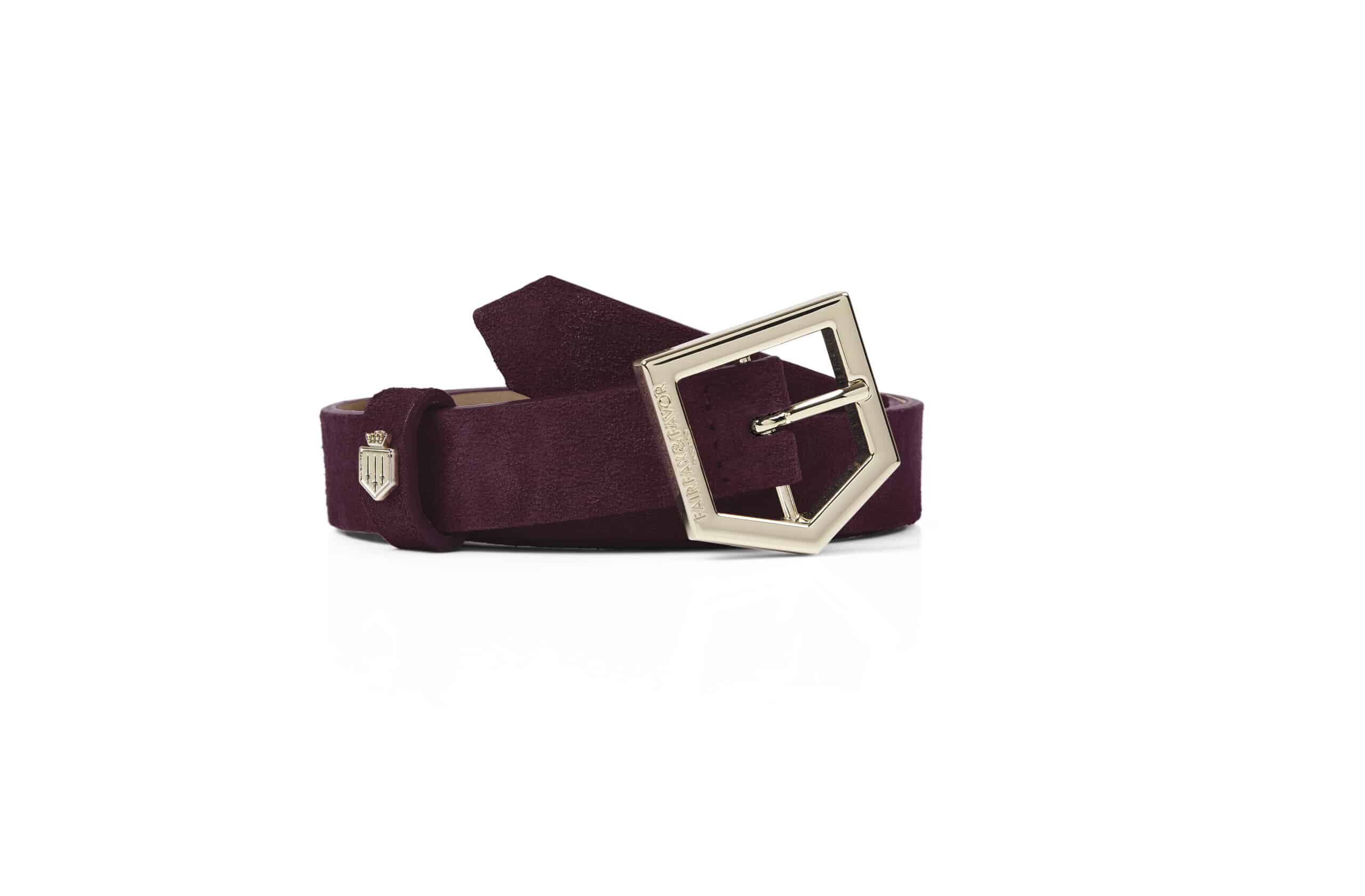 Sennowe Belt – Plum Suede