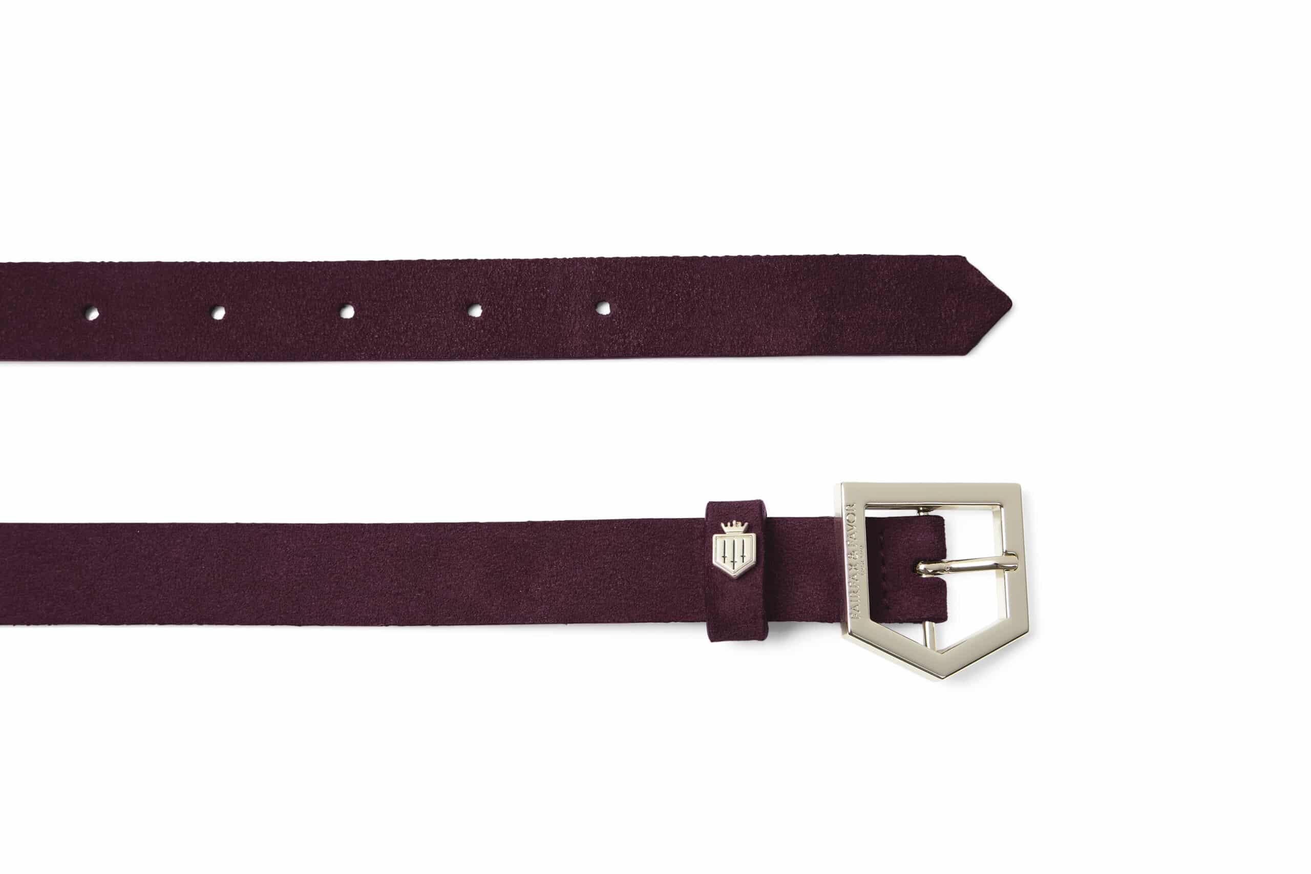 Sennowe Belt – Plum Suede