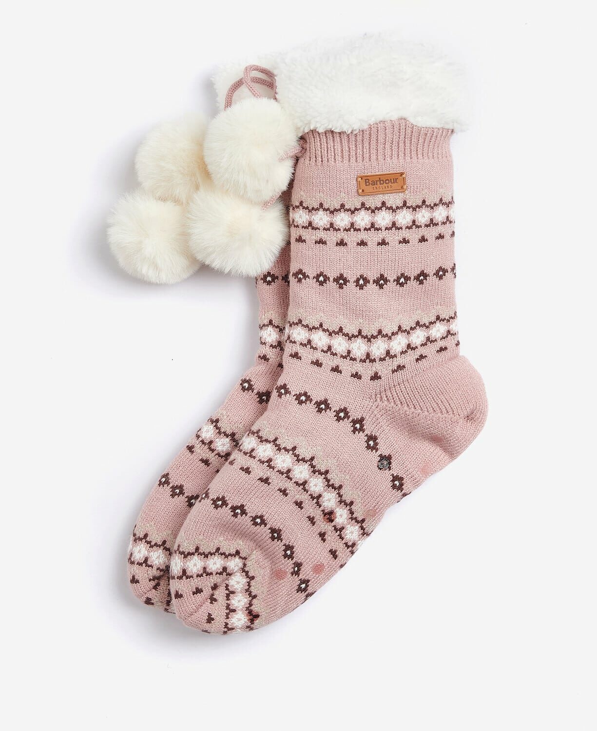 Fair Isle Lounge Socks – Chocolate Mix