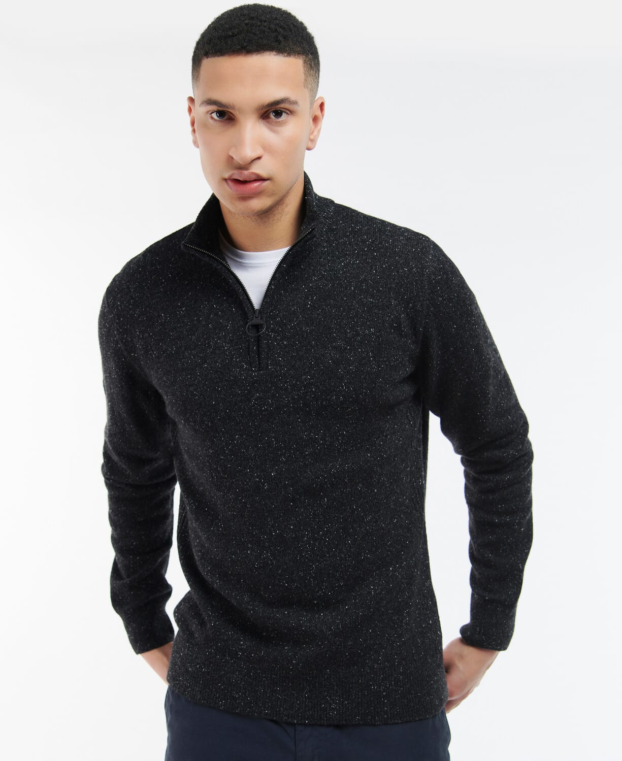 Essential Tisbury Half Zip – Black