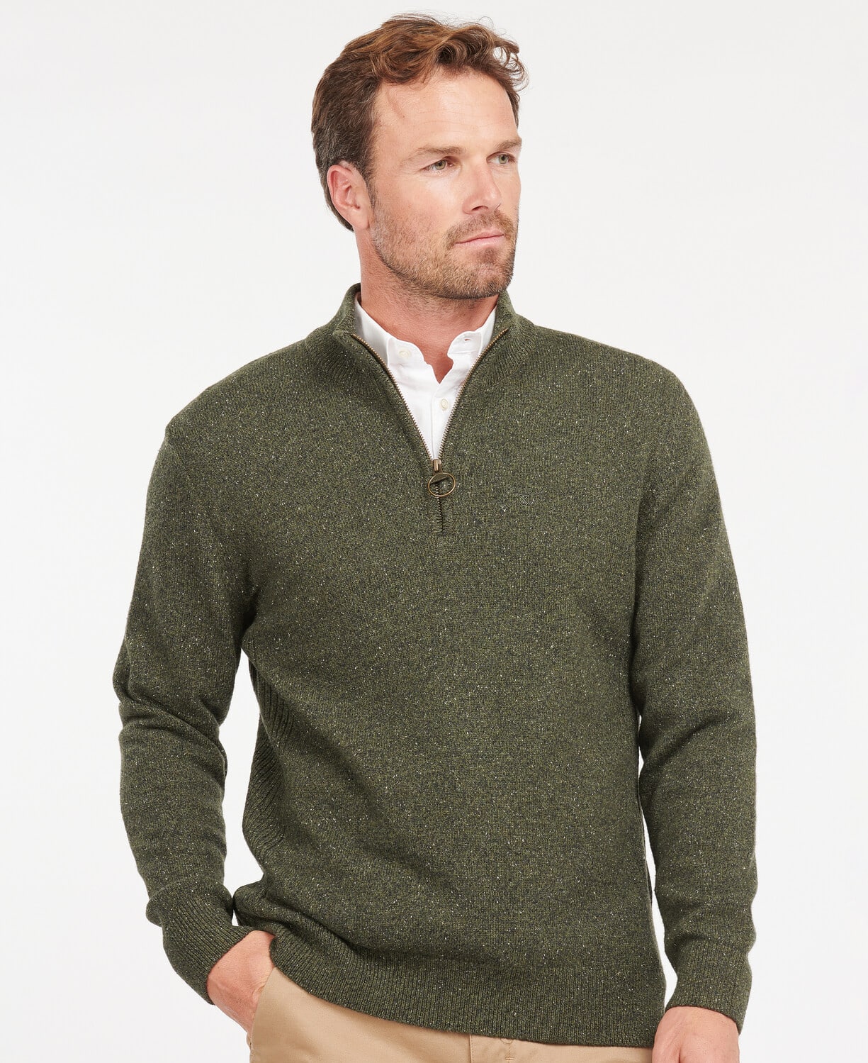 Tisbury Half Zip – Dark Seaweed
