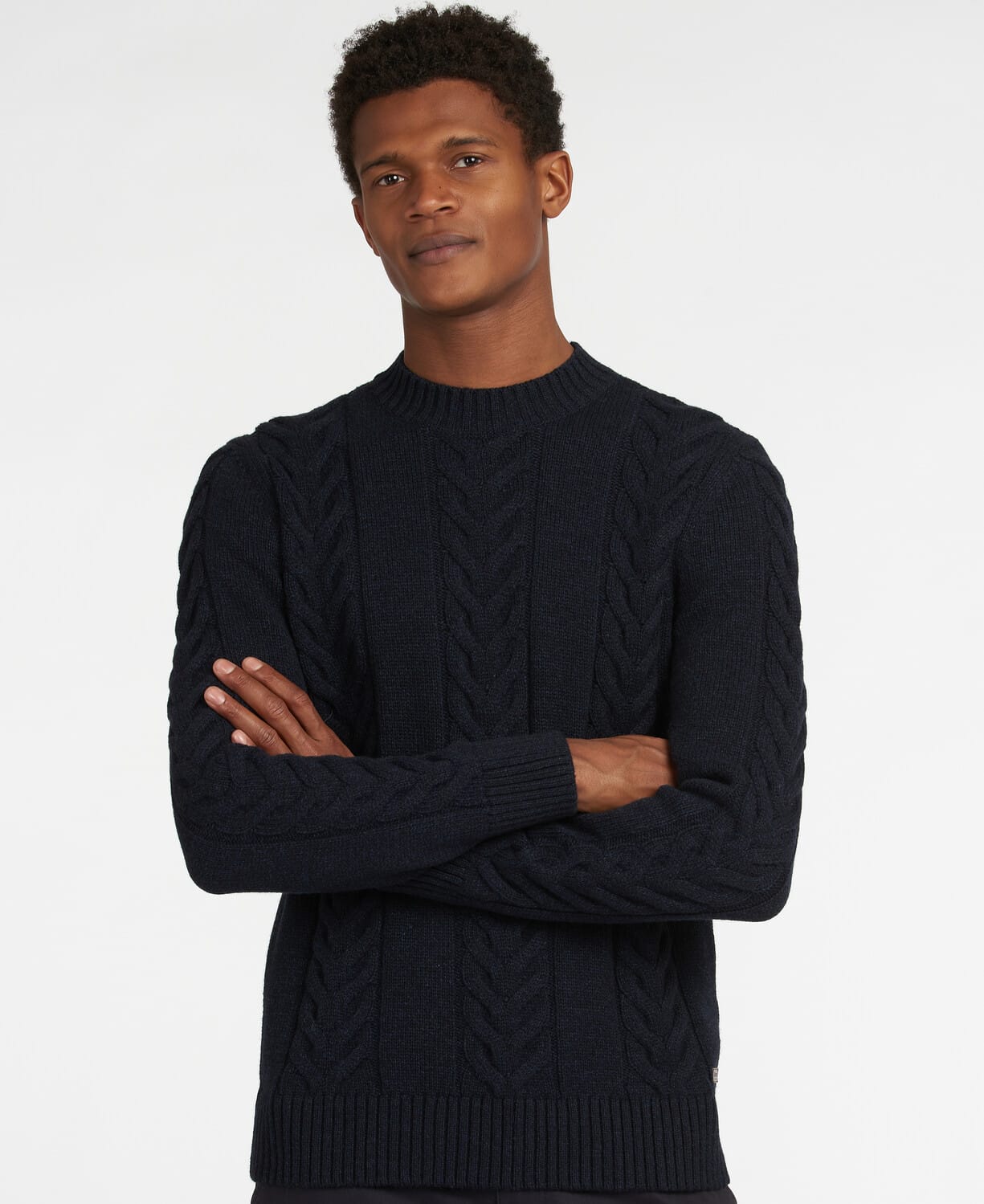 Essential Cable Knit Jumper – Navy