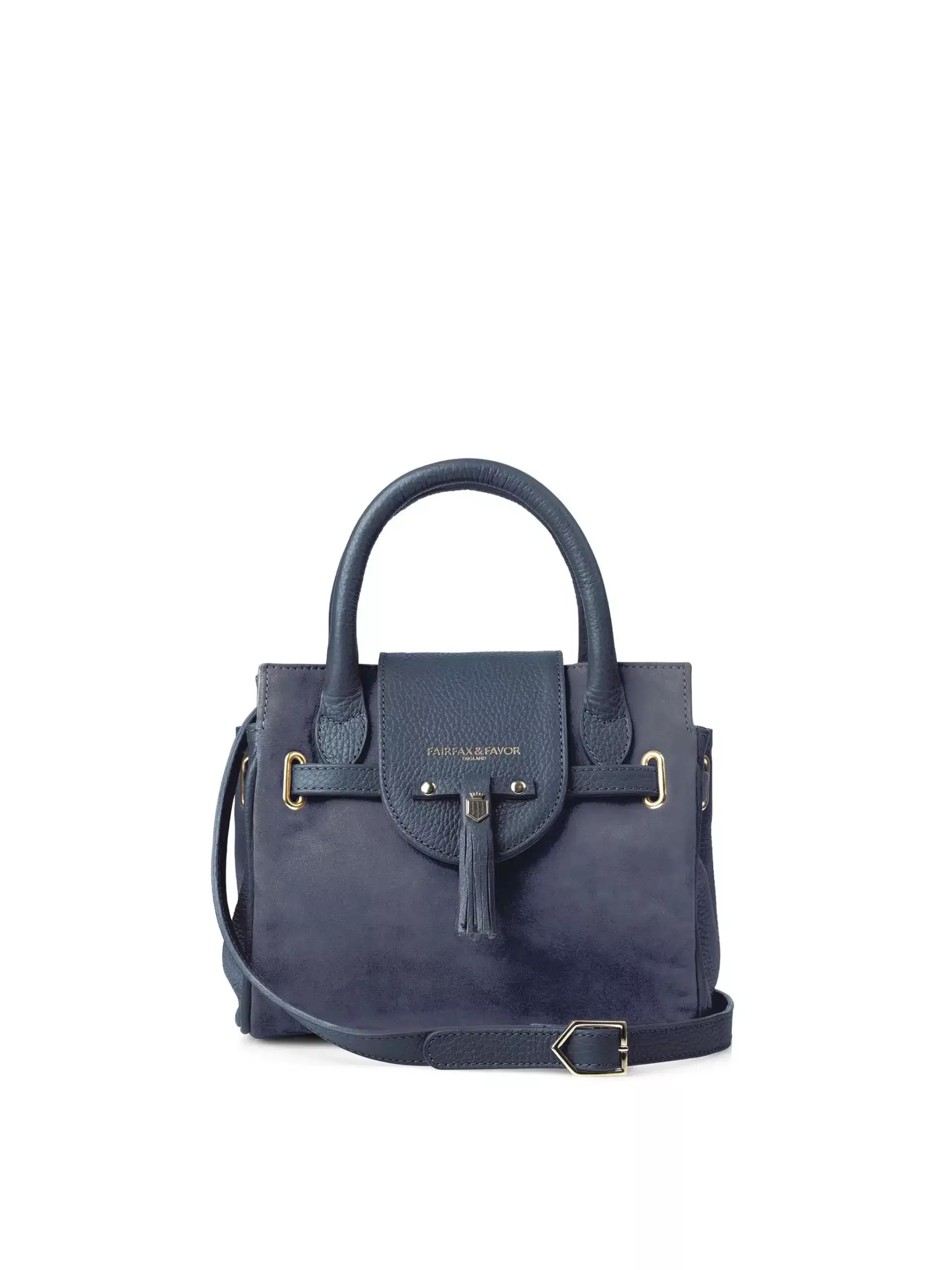 The Windsor Mini Handbag – Ink Suede