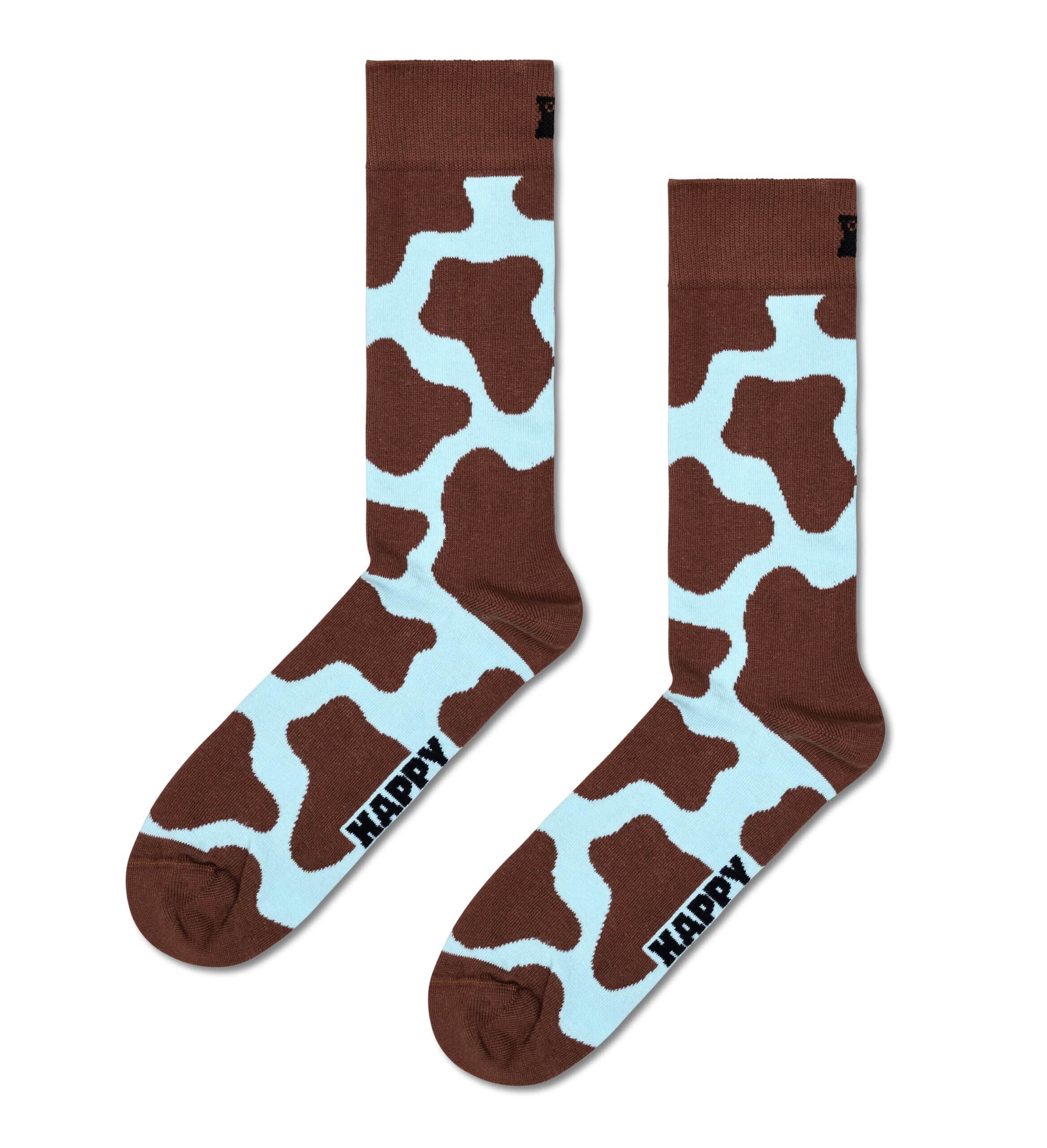Cow Socks – Brown