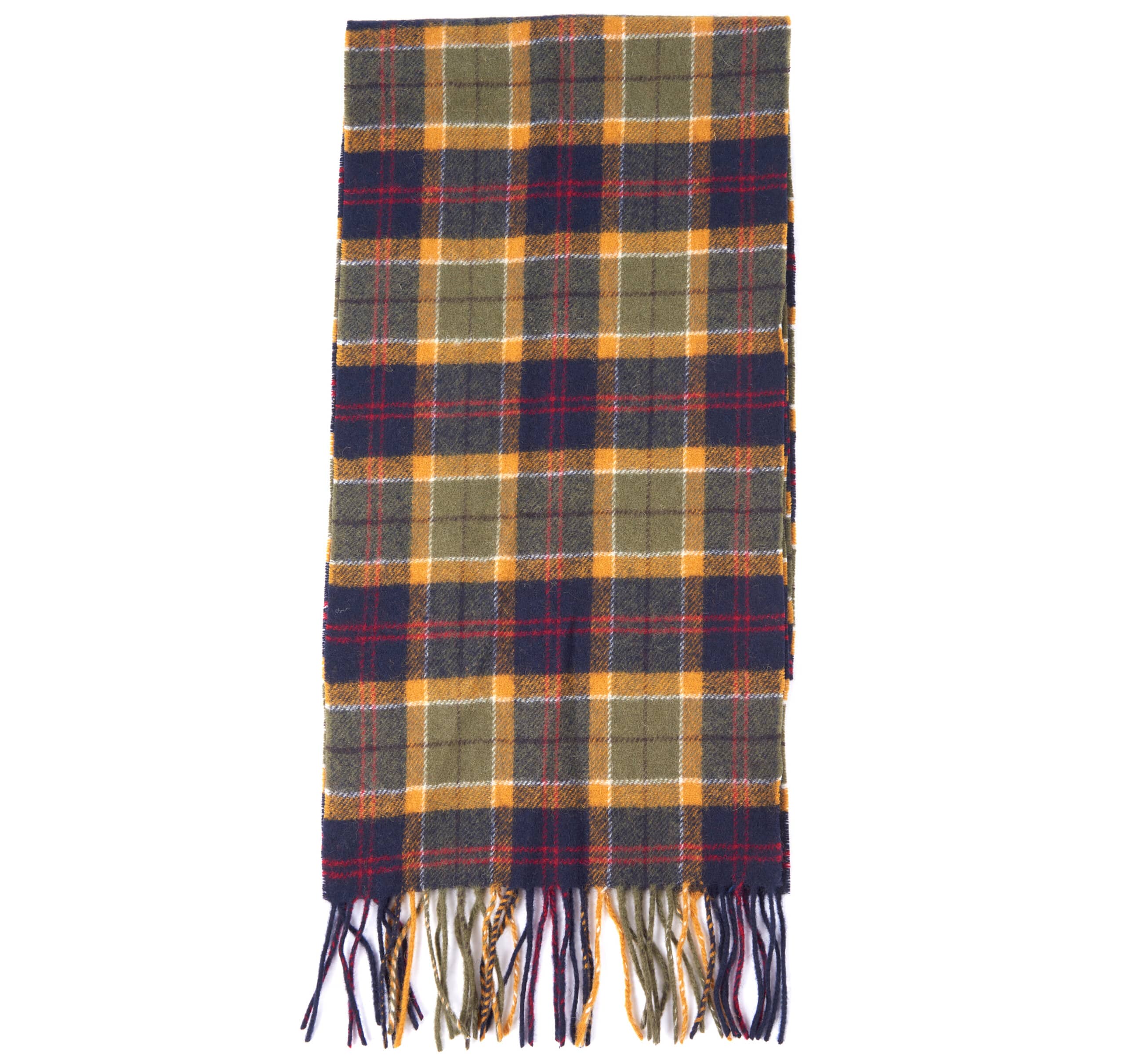 Tartan Lambswool Scarf – Green/Navy/Red