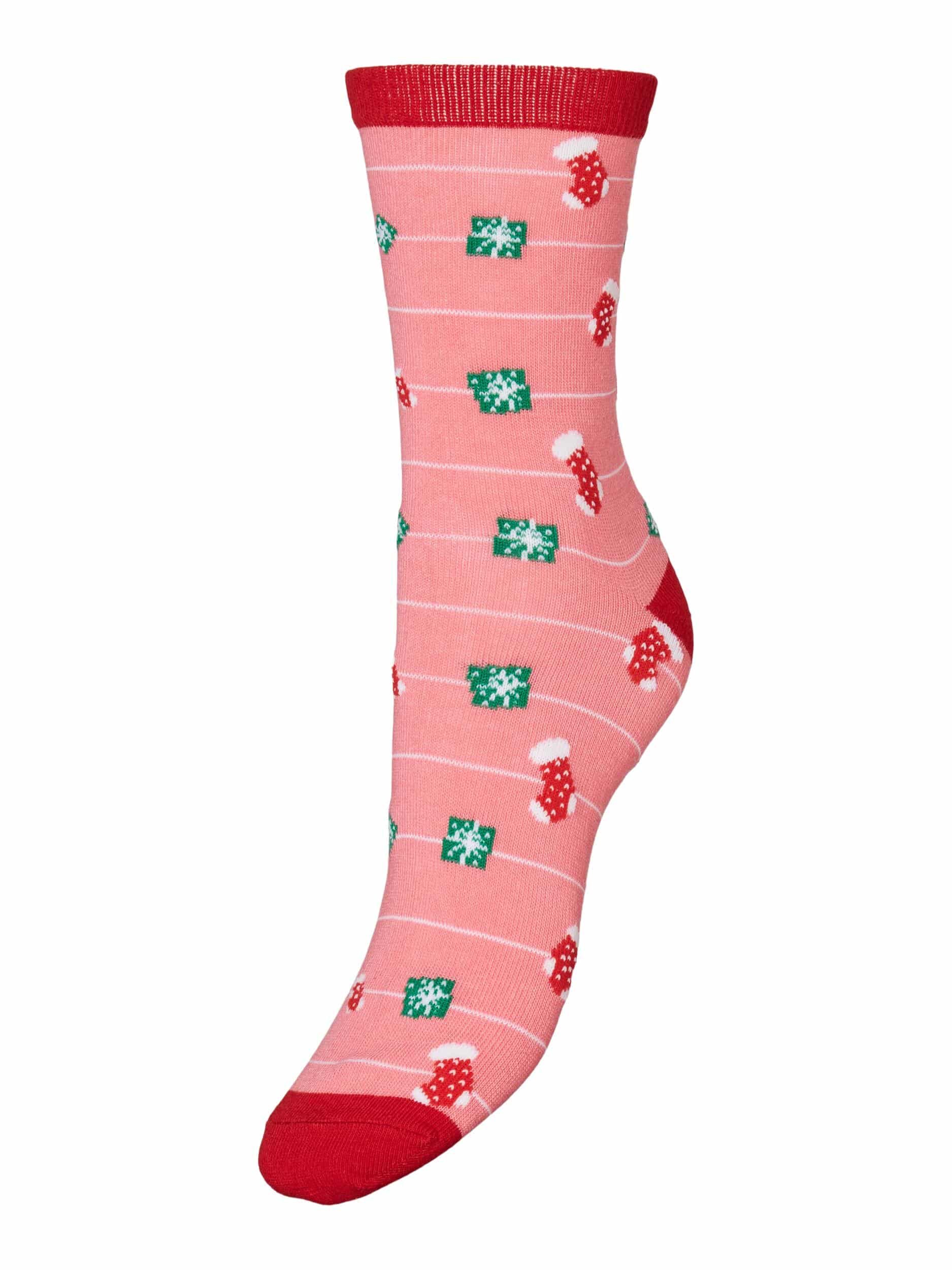 Elf Christmas Socks – Hot Pink