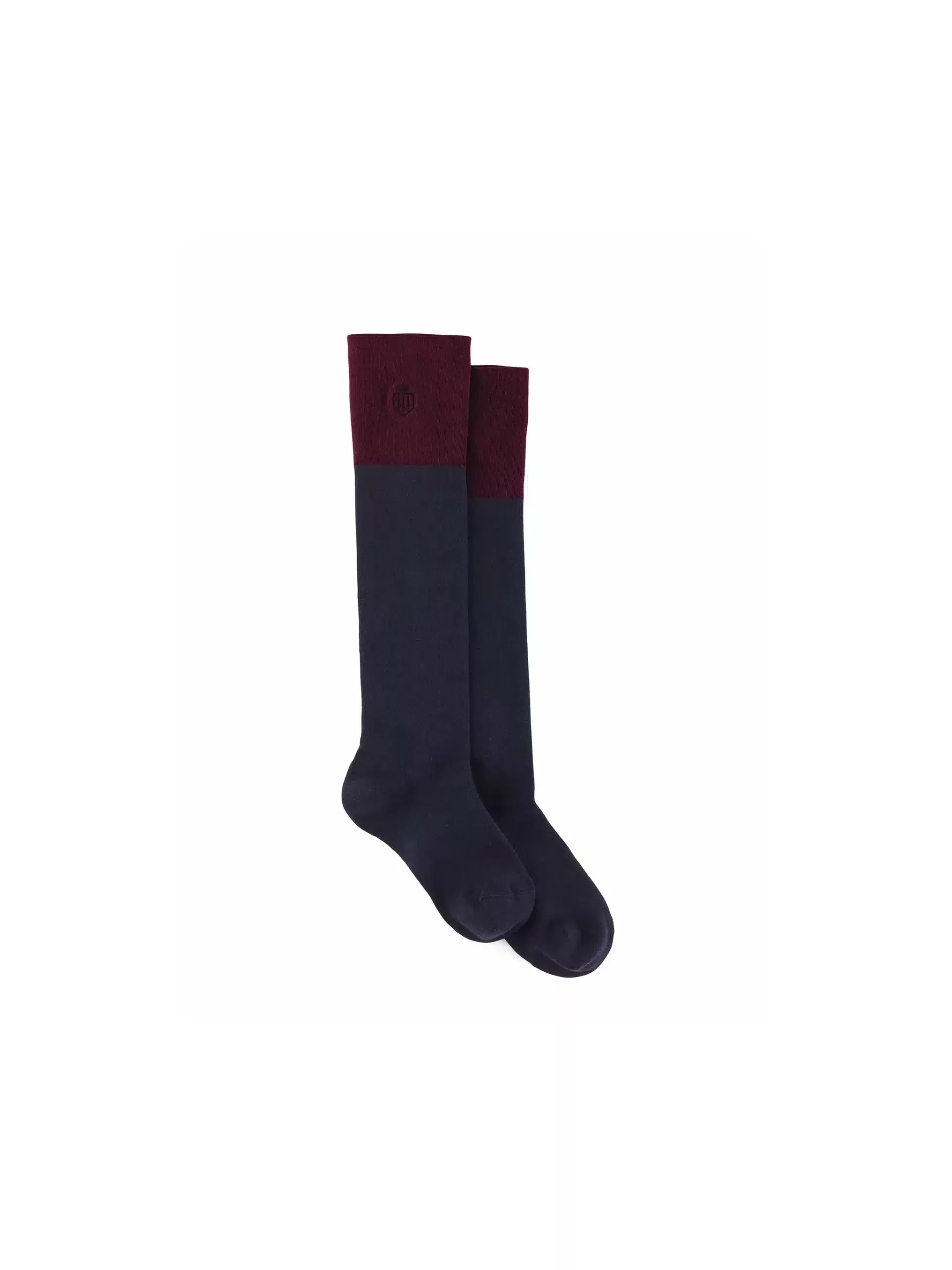 The Signature Knee High Socks – Navy & Plum